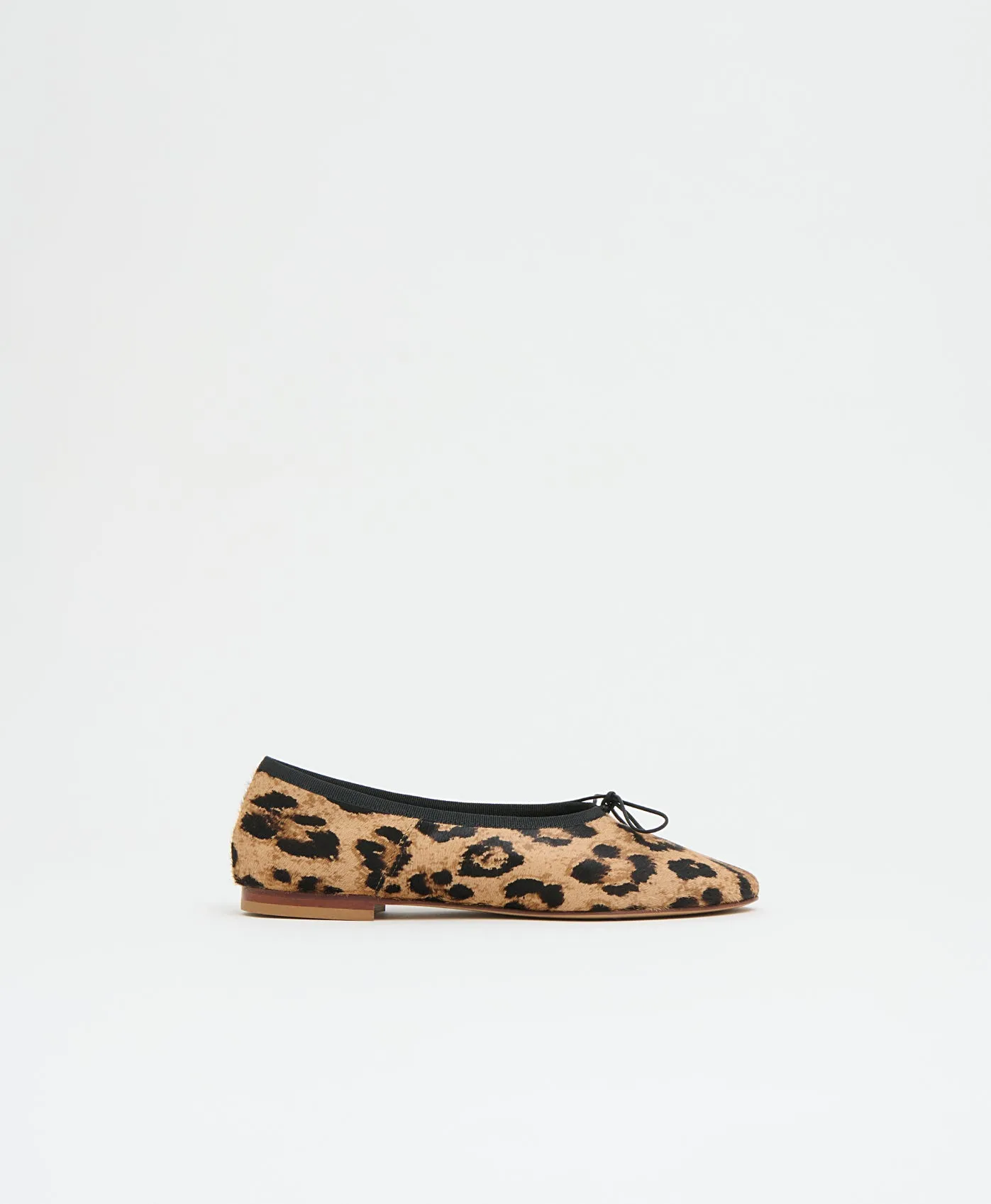 Dream Ballerina - Leopard Pony Hair/Black sold by Mansur Gavriel