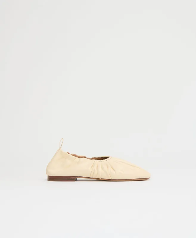 Ruched Ballerina - Jasmine sold by Mansur Gavriel