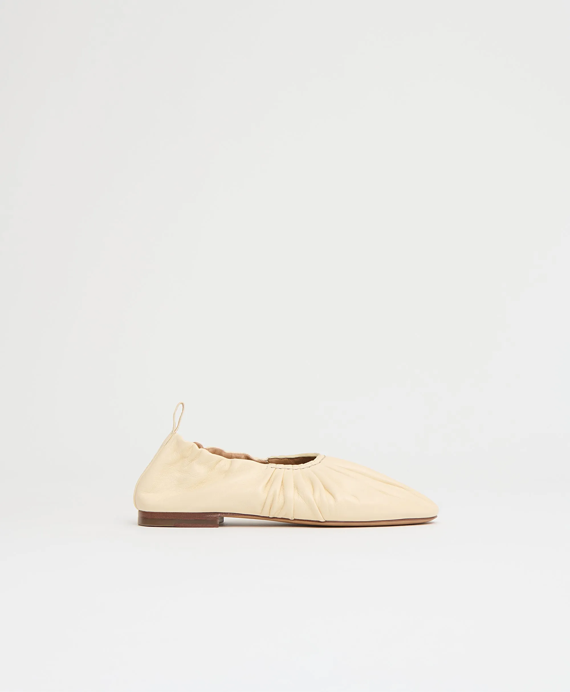 Ruched Ballerina - Jasmine sold by Mansur Gavriel