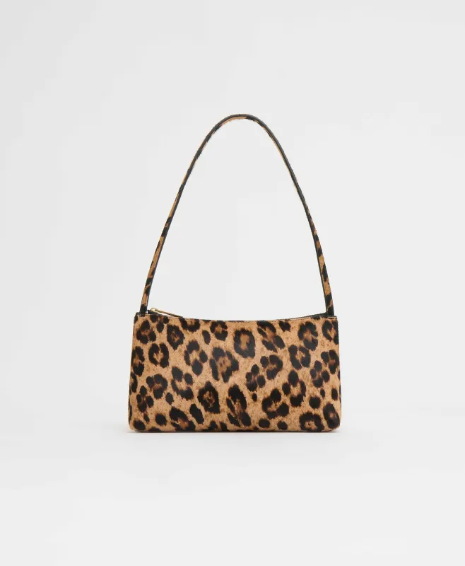 Gaia Shoulder Bag - Leopard Pony Hair sold by Mansur Gavriel
