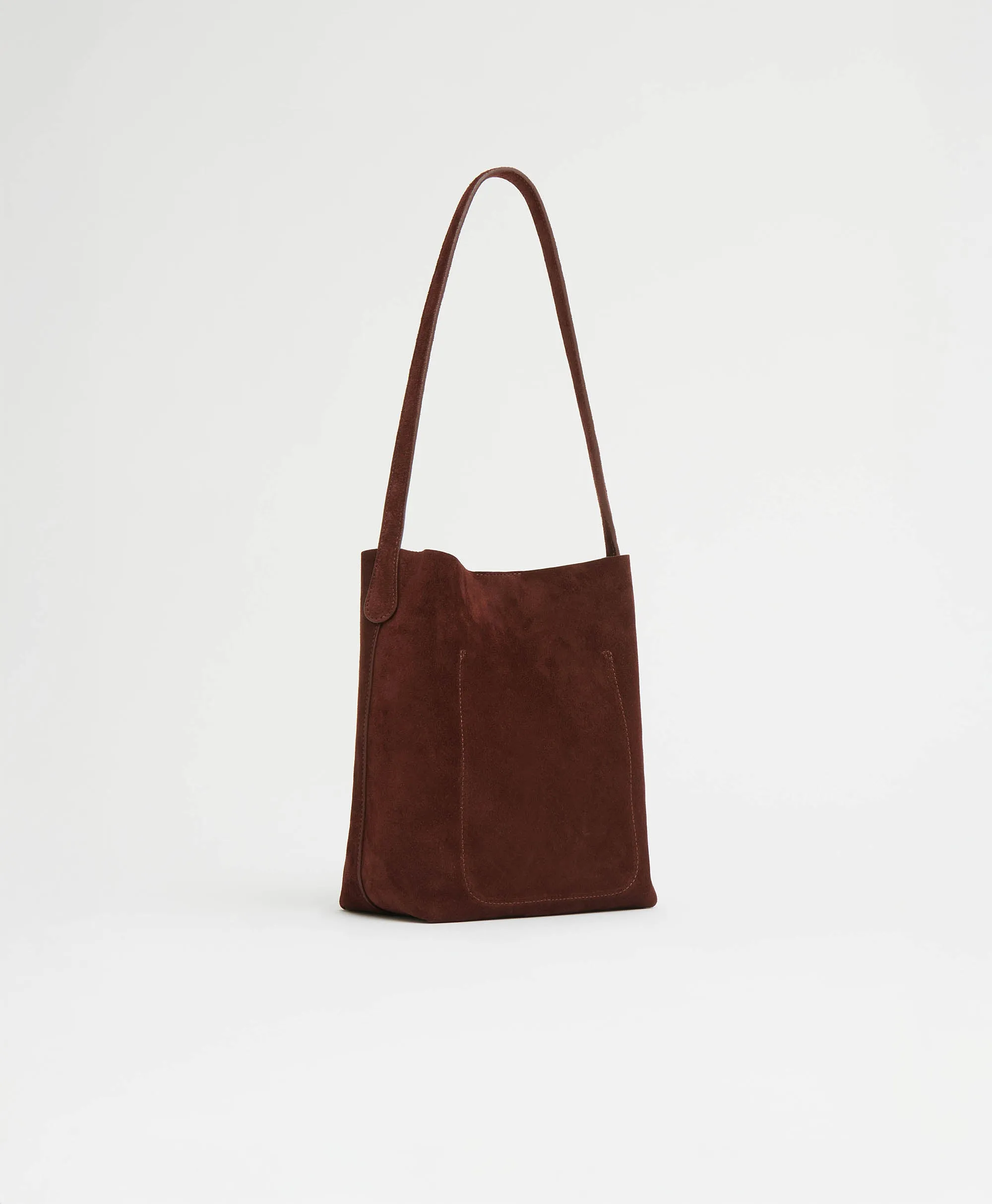 Small Everyday Cabas - Chocolate Suede sold by Mansur Gavriel product image thumbnail 5