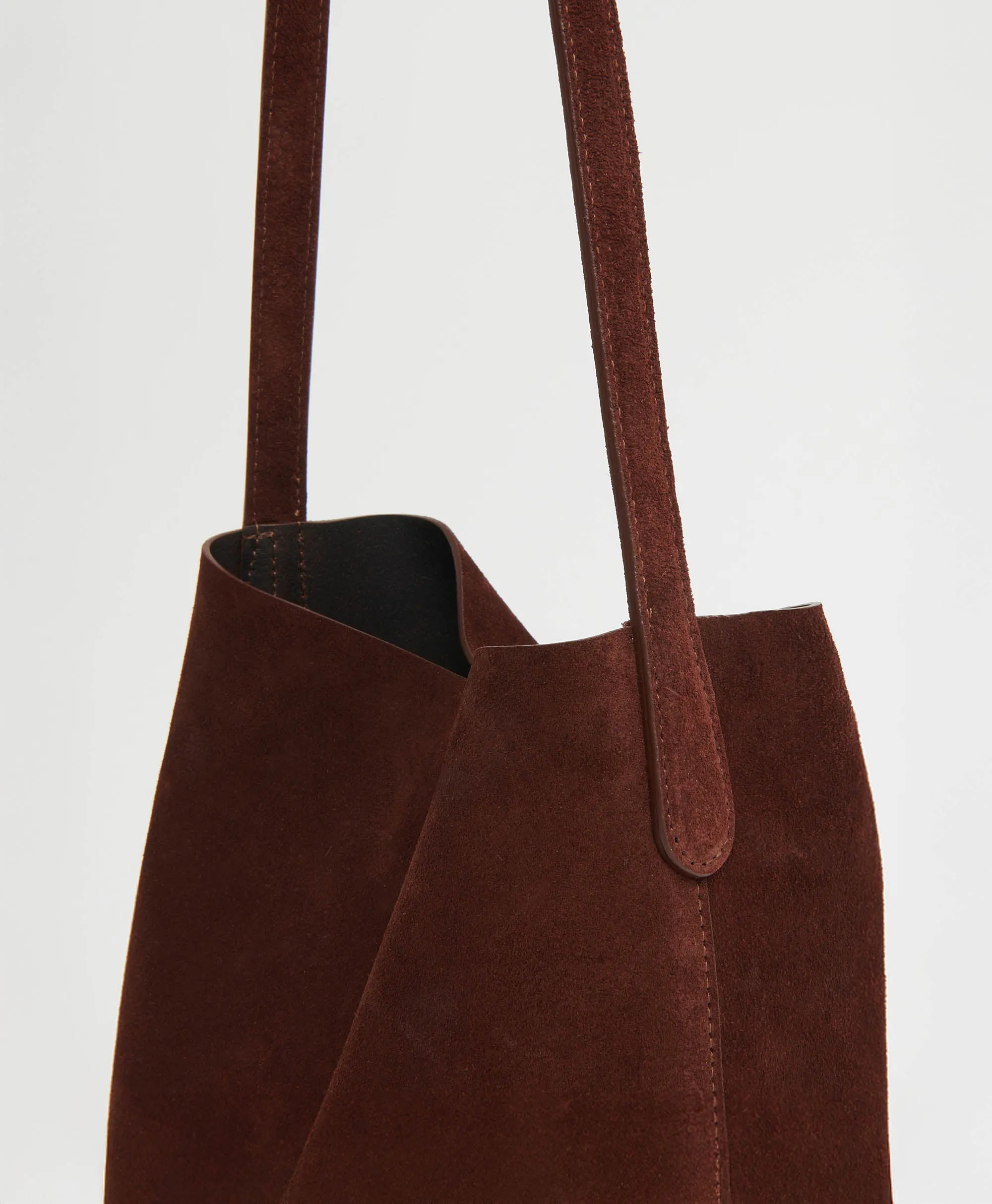Small Everyday Cabas - Chocolate Suede sold by Mansur Gavriel product image thumbnail 3
