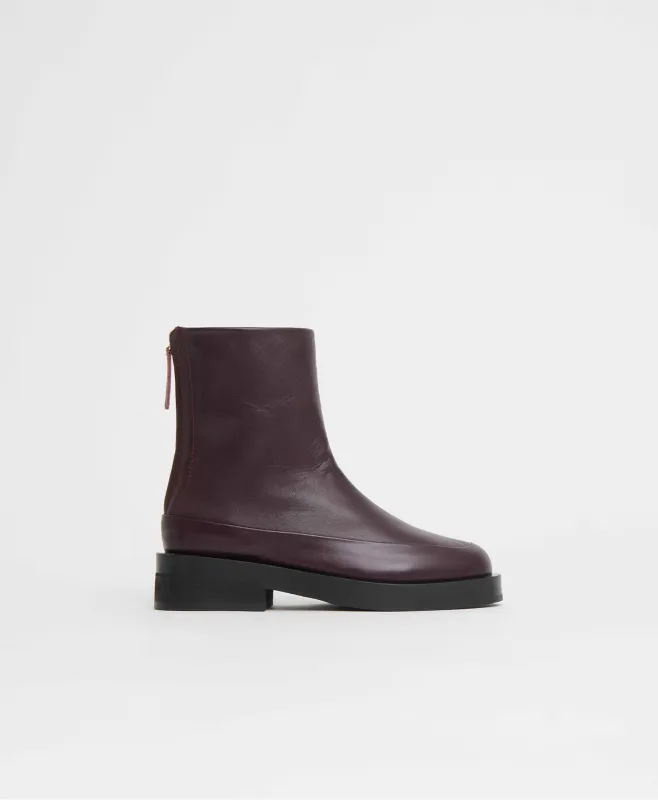 Marion Boot - Plum sold by Mansur Gavriel
