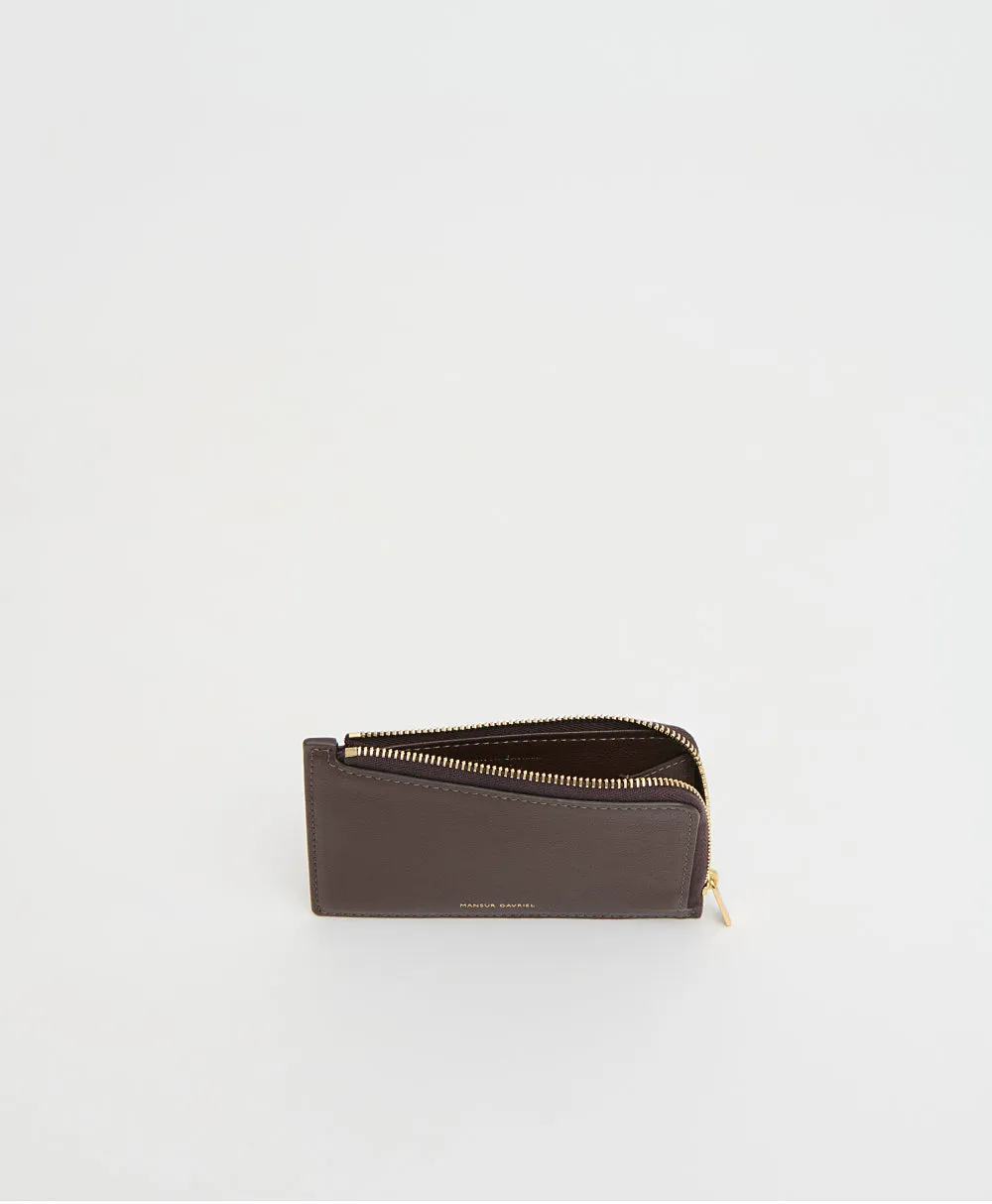Zip Card Holder - Chocolate sold by Mansur Gavriel product image thumbnail 3