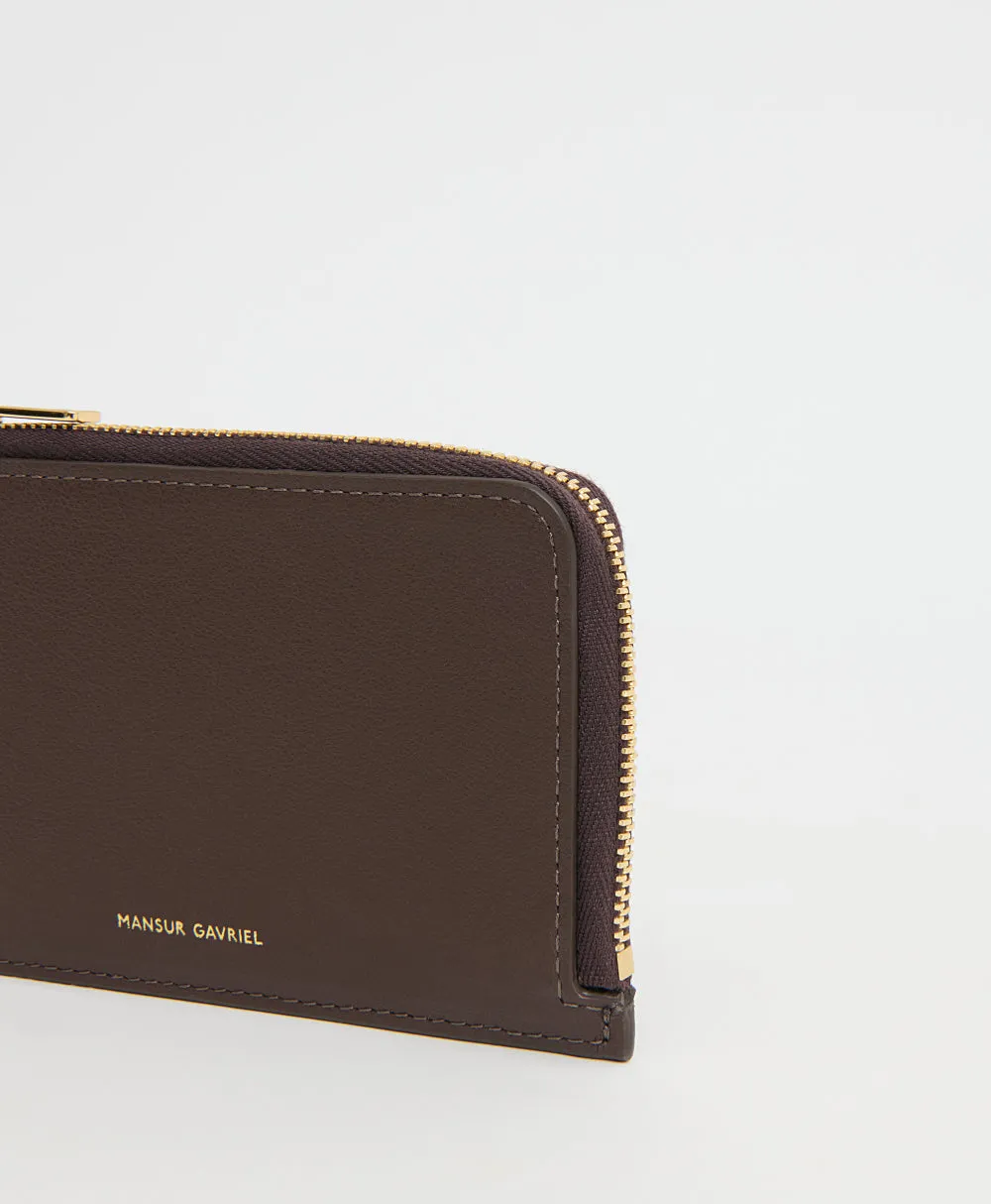 Zip Card Holder - Chocolate sold by Mansur Gavriel product image thumbnail 4