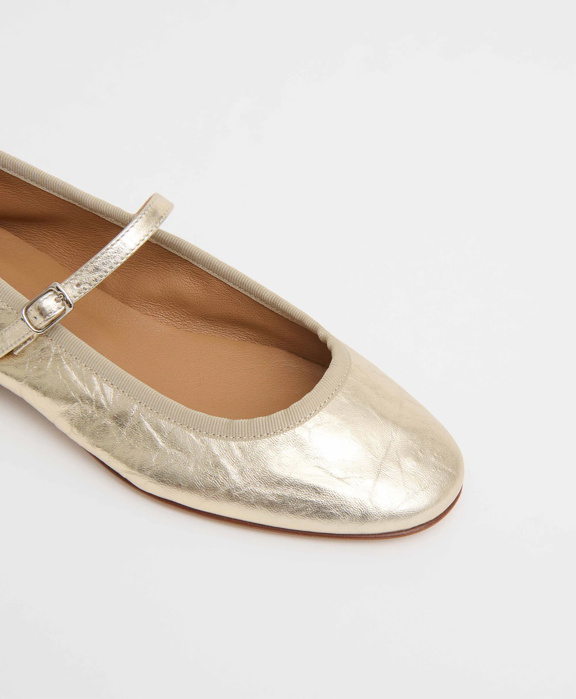 Dance Mary Jane - Crinkled Gold sold by Mansur Gavriel product image thumbnail 3