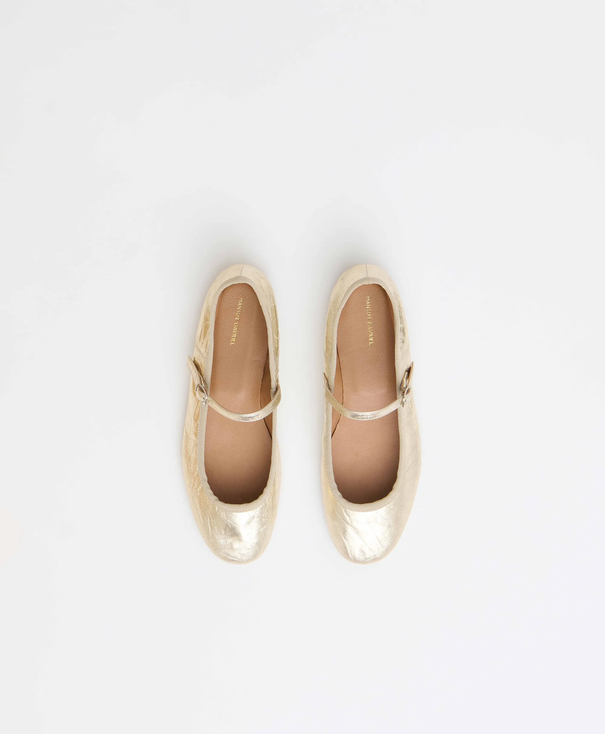 Dance Mary Jane - Crinkled Gold sold by Mansur Gavriel product image thumbnail 2