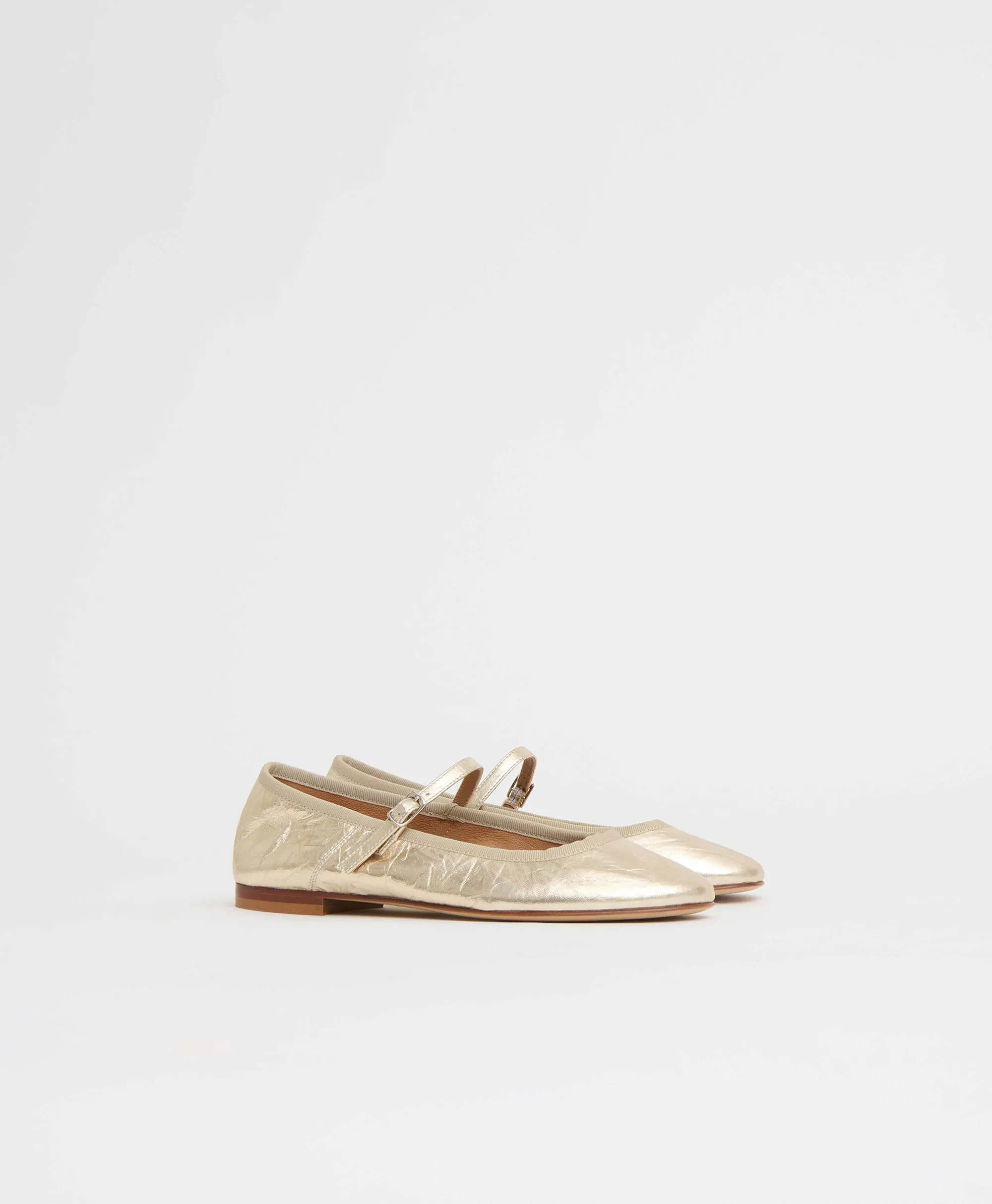 Dance Mary Jane - Crinkled Gold sold by Mansur Gavriel product image thumbnail 4