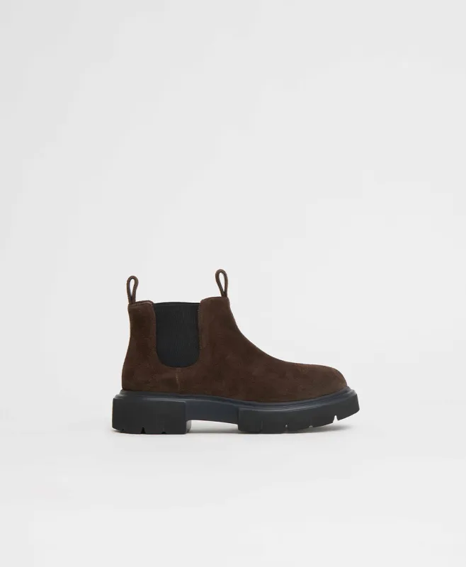 Camilla Boot - Espresso Suede sold by Mansur Gavriel