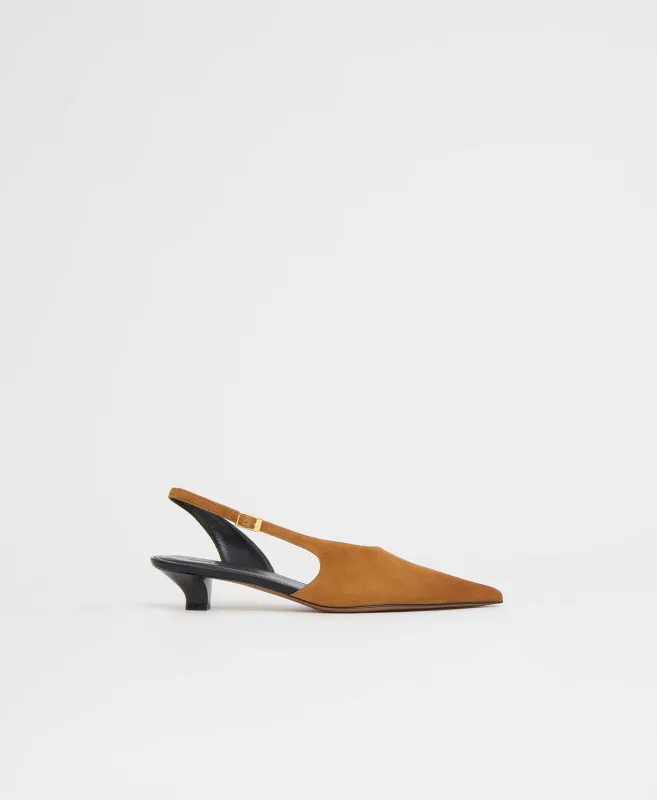 Anna Slingback - Saddle Suede sold by Mansur Gavriel