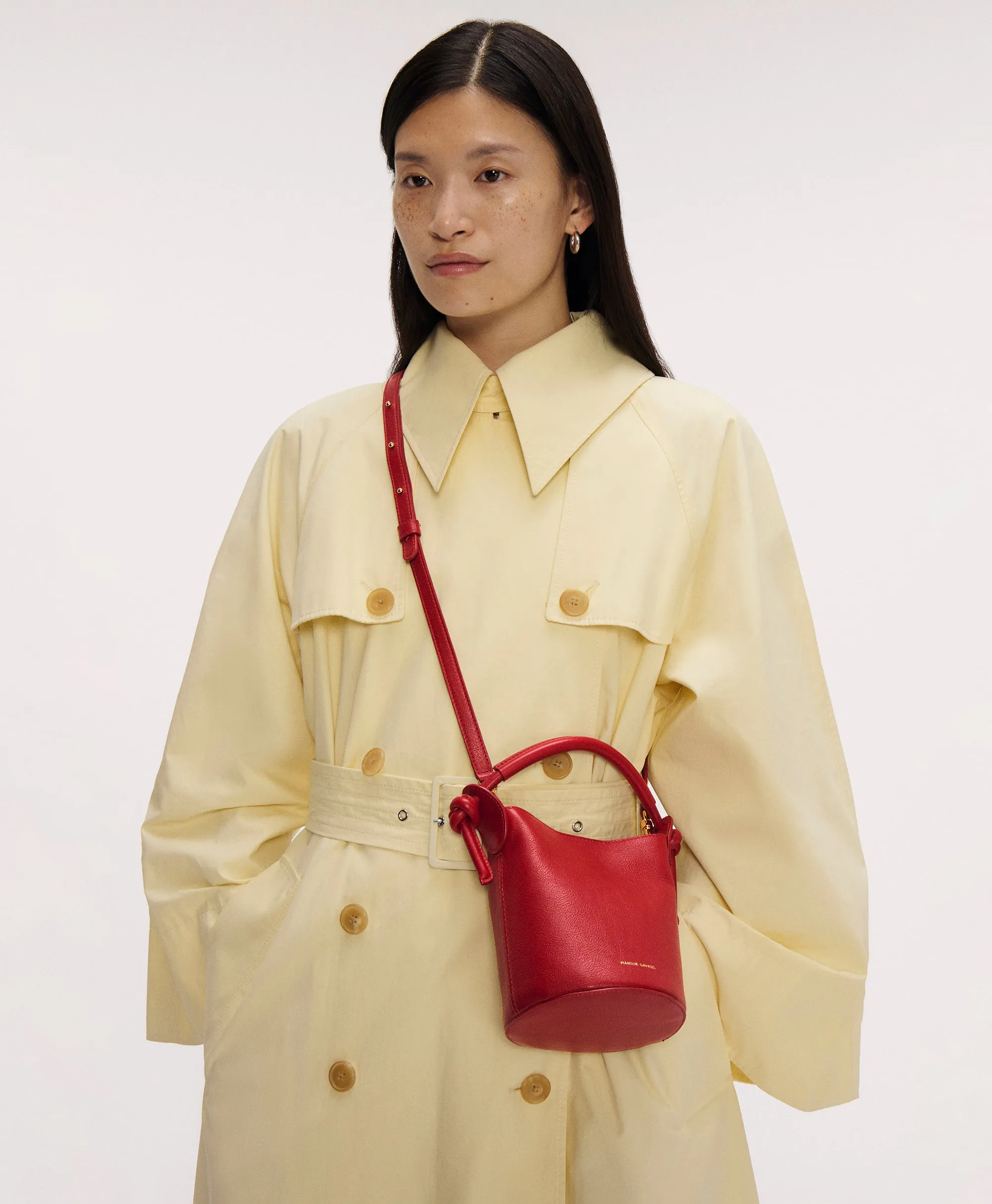 Mini Mini Fortuna Bucket - Flamma sold by Mansur Gavriel product image thumbnail 3