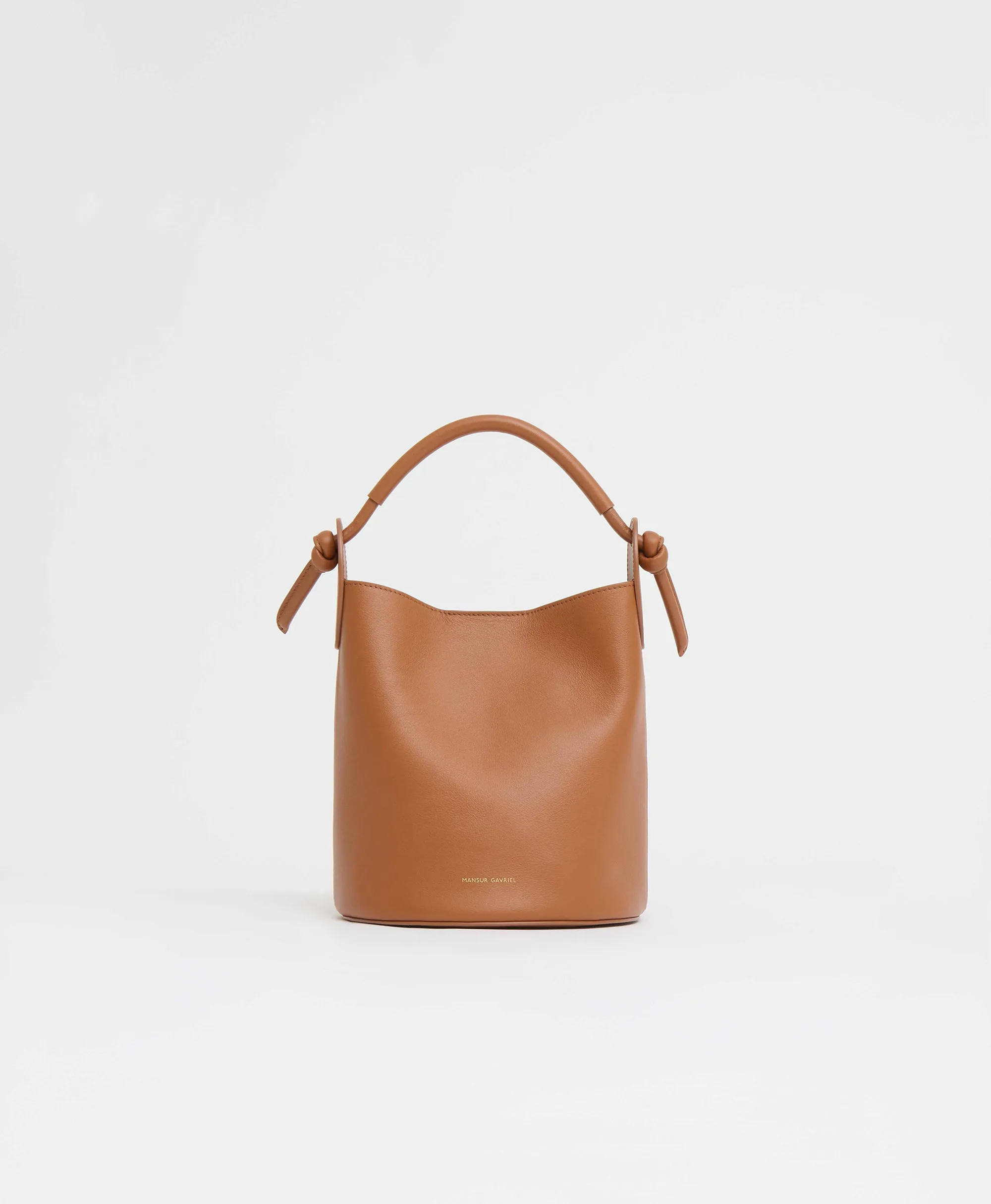 Mini Fortuna Bucket - Tan sold by Mansur Gavriel