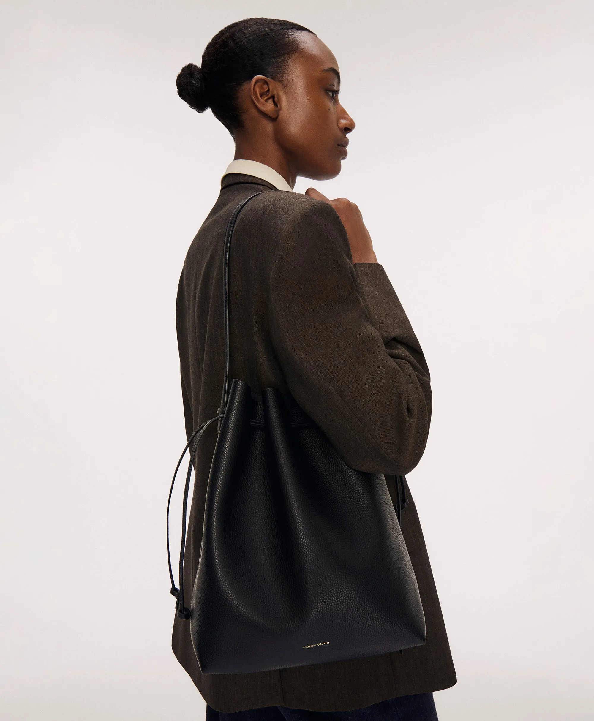 Drawstring Cabas - Black sold by Mansur Gavriel product image thumbnail 2