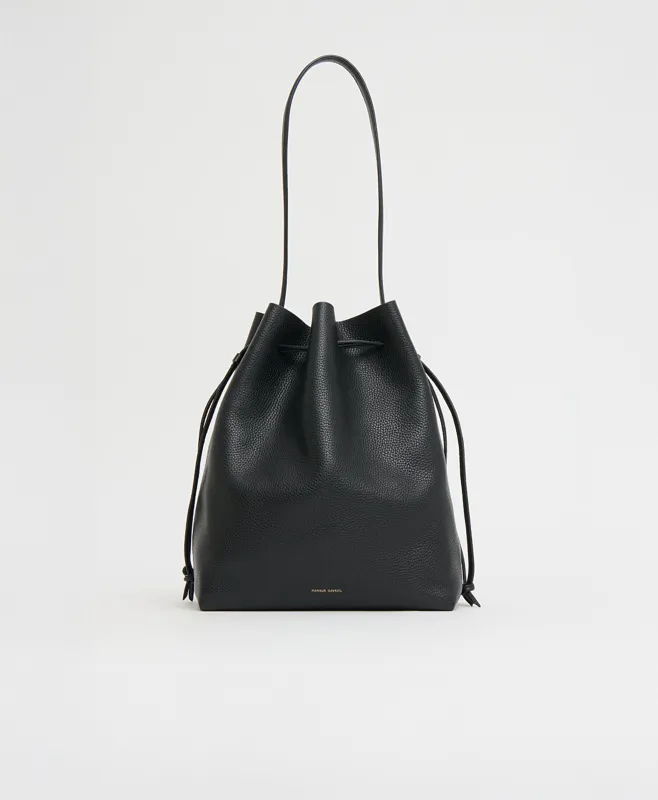 Drawstring Cabas - Black sold by Mansur Gavriel