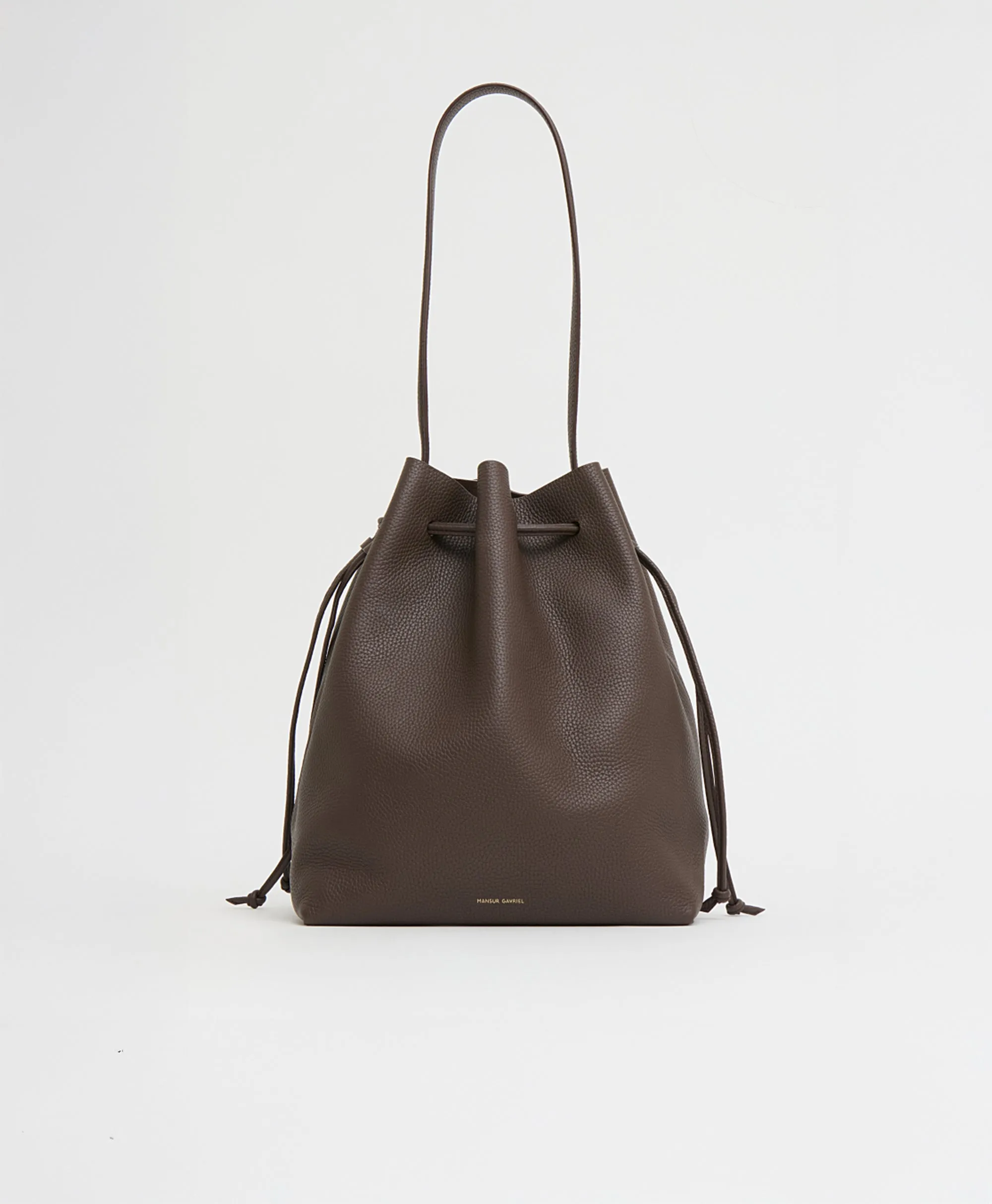 Drawstring Cabas - Chocolate sold by Mansur Gavriel