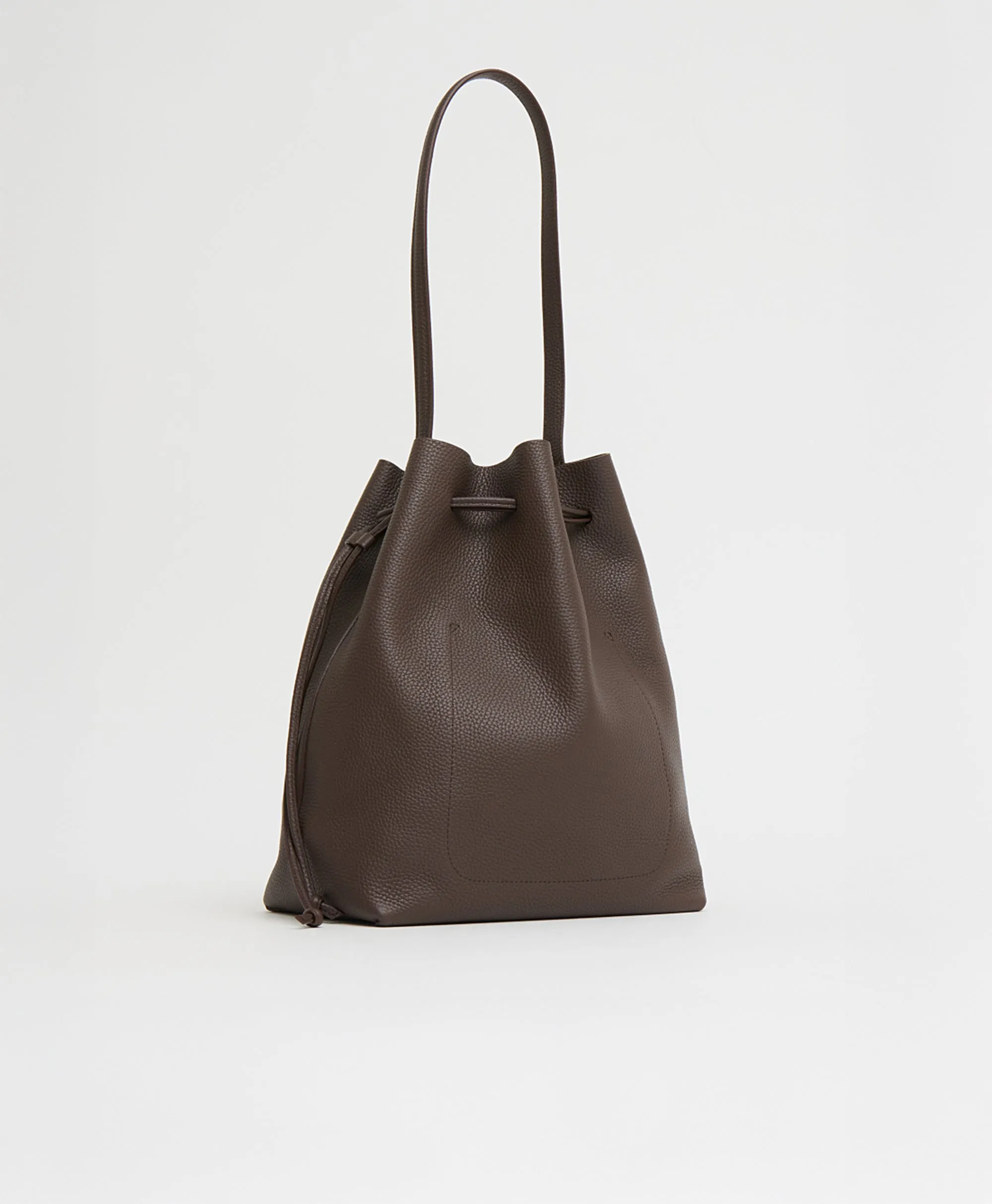 Drawstring Cabas - Chocolate sold by Mansur Gavriel product image thumbnail 4