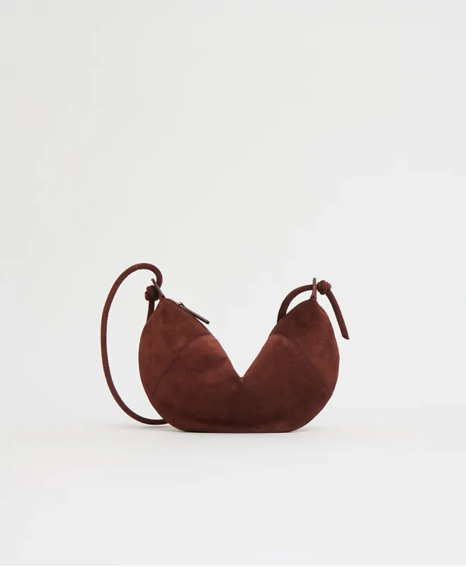 Mini Fortuna Crossbody - Chocolate Suede sold by Mansur Gavriel