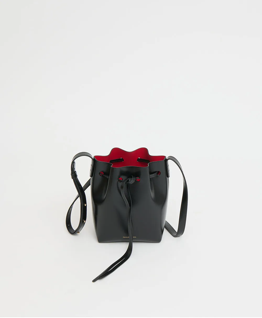 Mini Mini Bucket - Spazzolato/Black/Flamma sold by Mansur Gavriel product image thumbnail 3