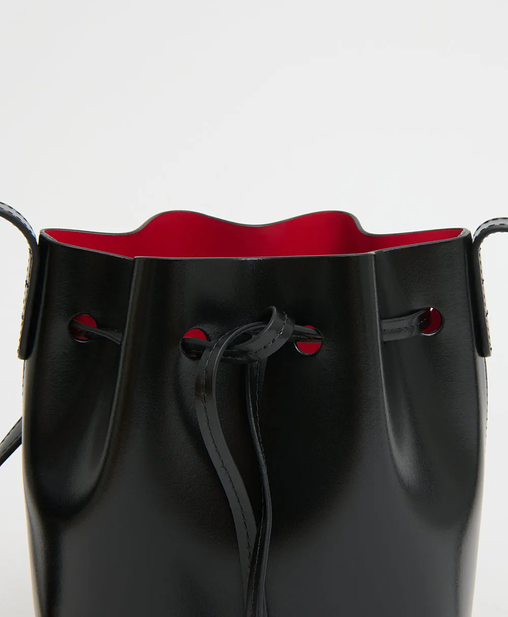 Mini Mini Bucket - Spazzolato/Black/Flamma sold by Mansur Gavriel product image thumbnail 4