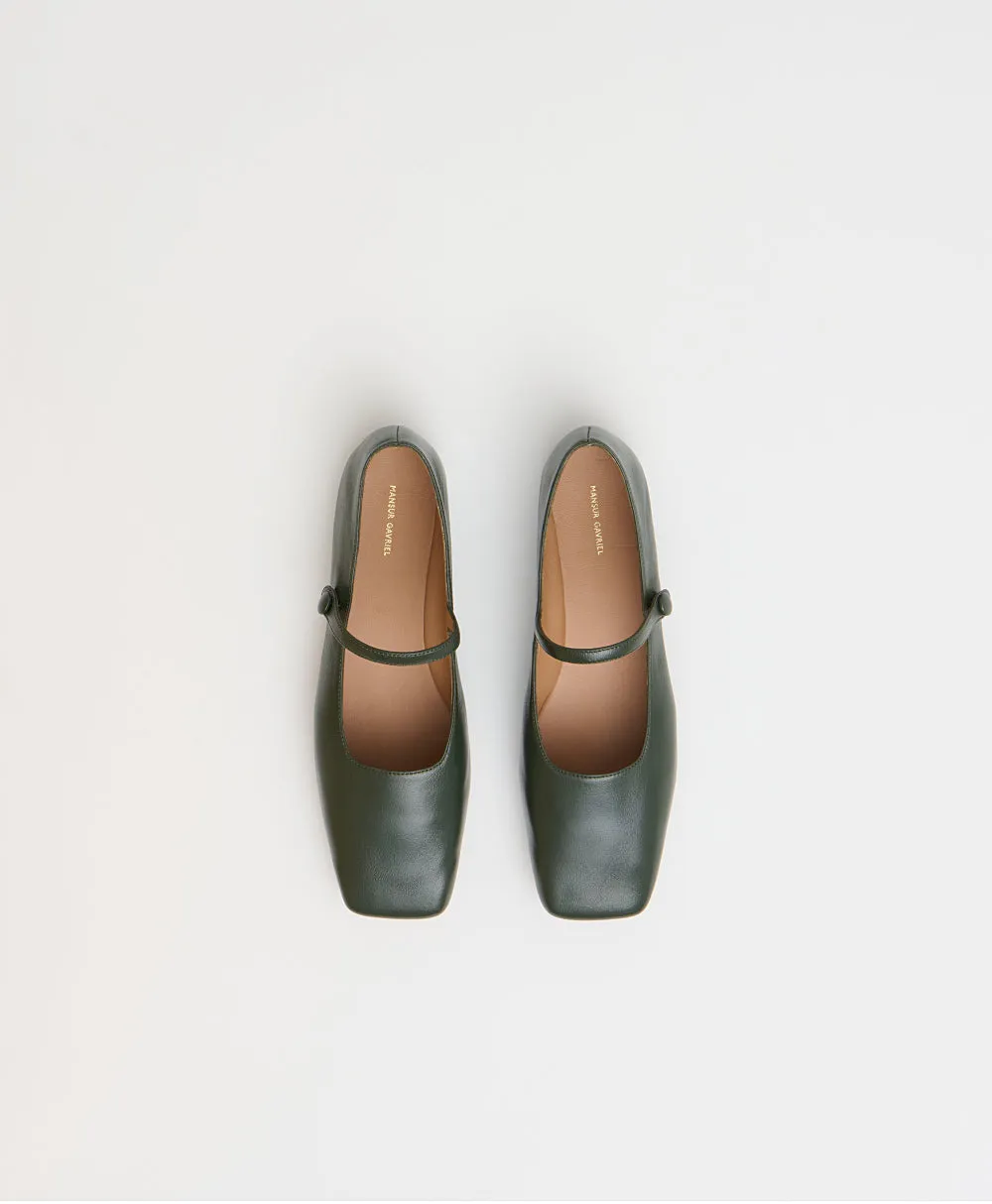 Square Toe Mary Jane - Moss sold by Mansur Gavriel product image thumbnail 4