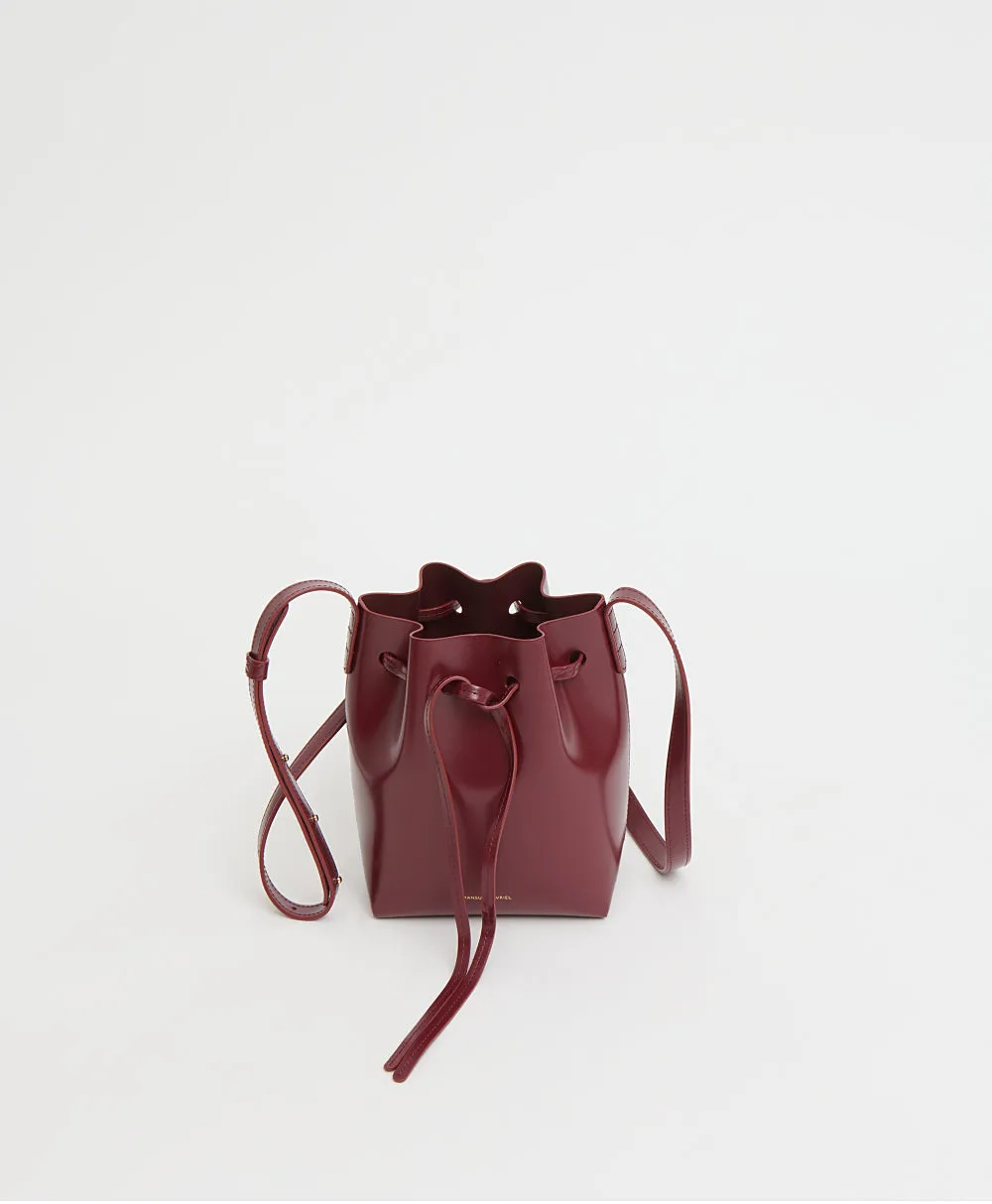 Mini Mini Bucket - Claret sold by Mansur Gavriel product image thumbnail 3