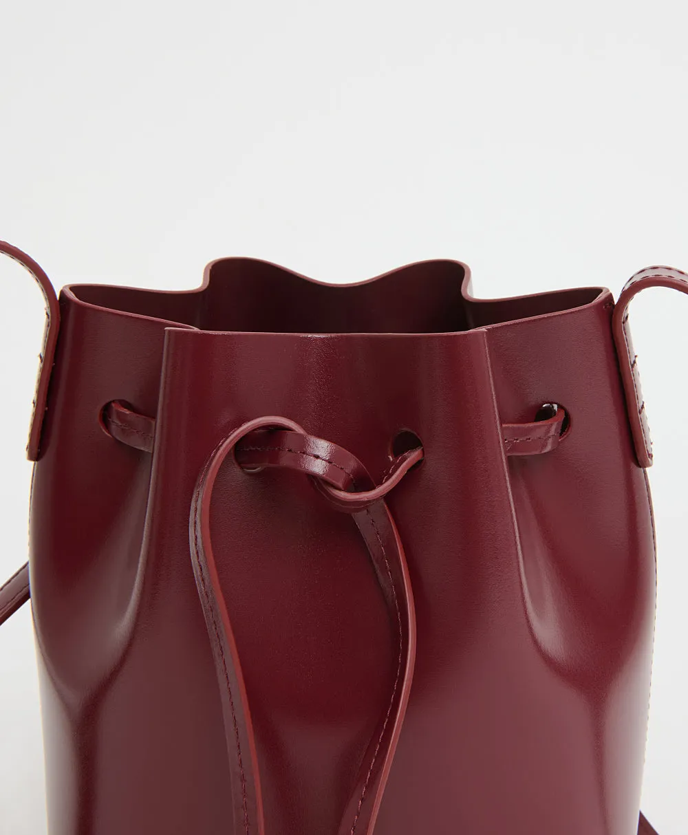 Mini Mini Bucket - Claret sold by Mansur Gavriel product image thumbnail 4