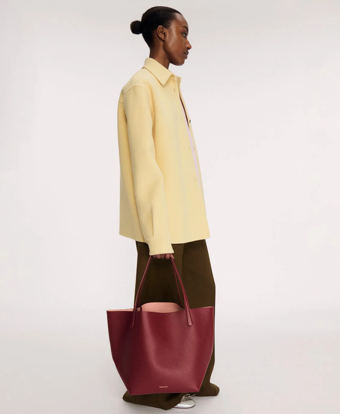 Everyday Soft Tote - Oxblood/Rosewood sold by Mansur Gavriel product image thumbnail 4