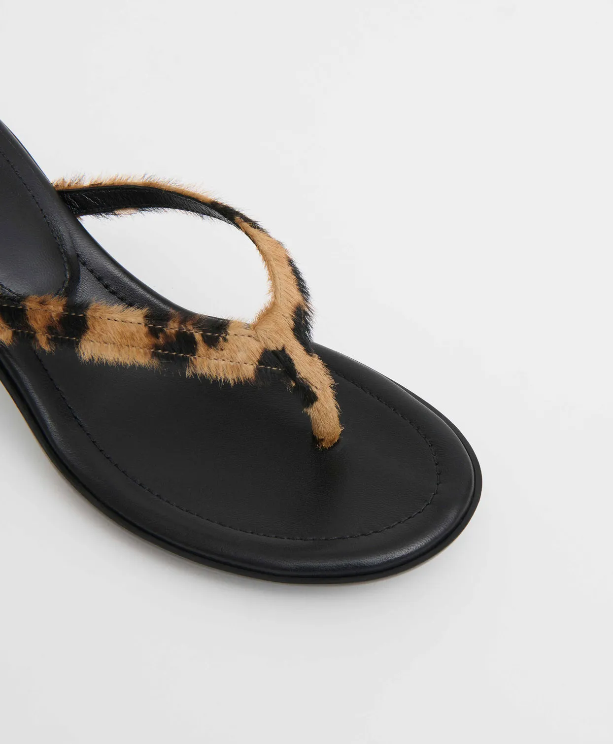 Mari Sandal - Leopard Pony Hair sold by Mansur Gavriel product image thumbnail 5