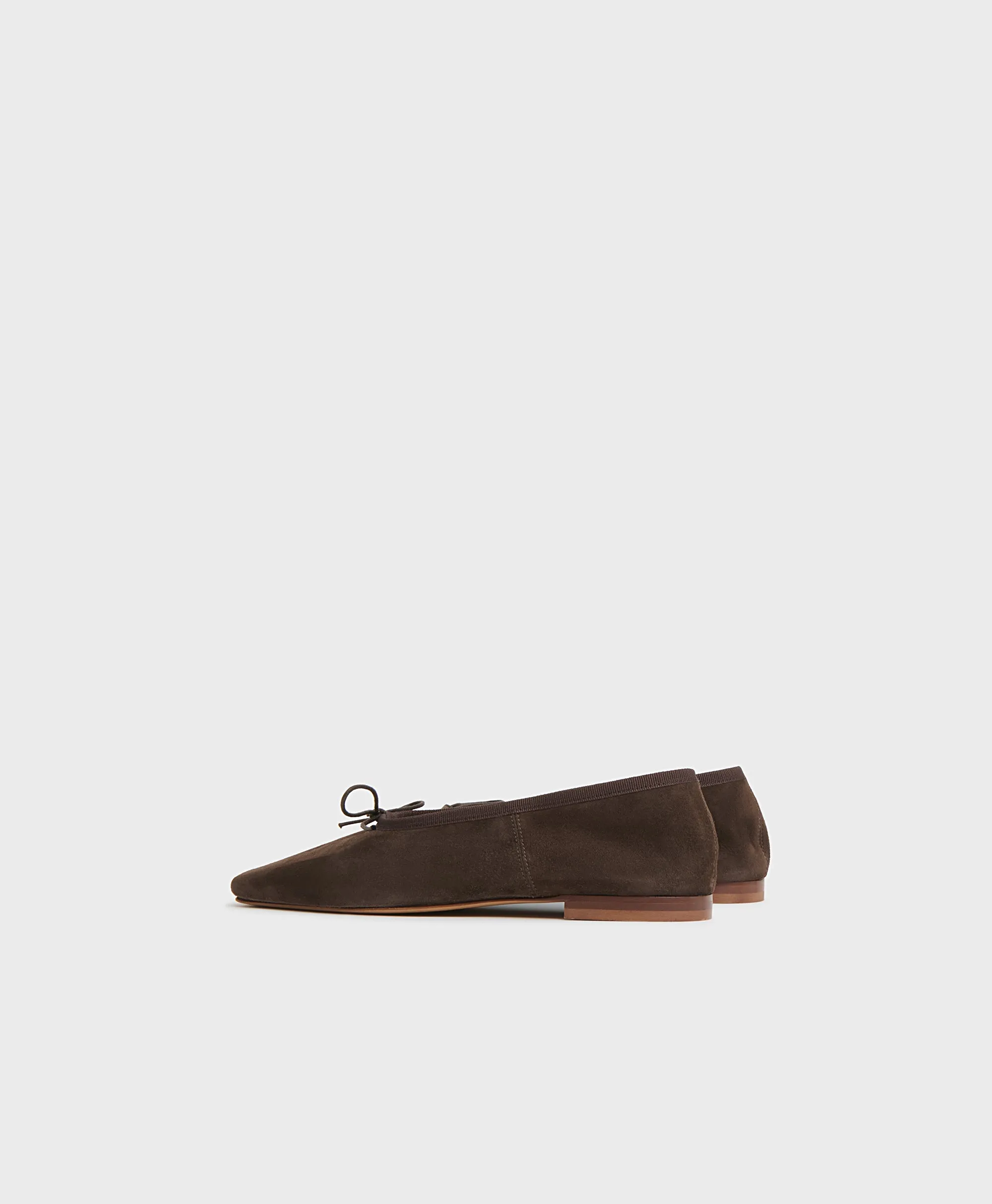 Square Toe Ballerina - Espresso Suede sold by Mansur Gavriel product image thumbnail 4