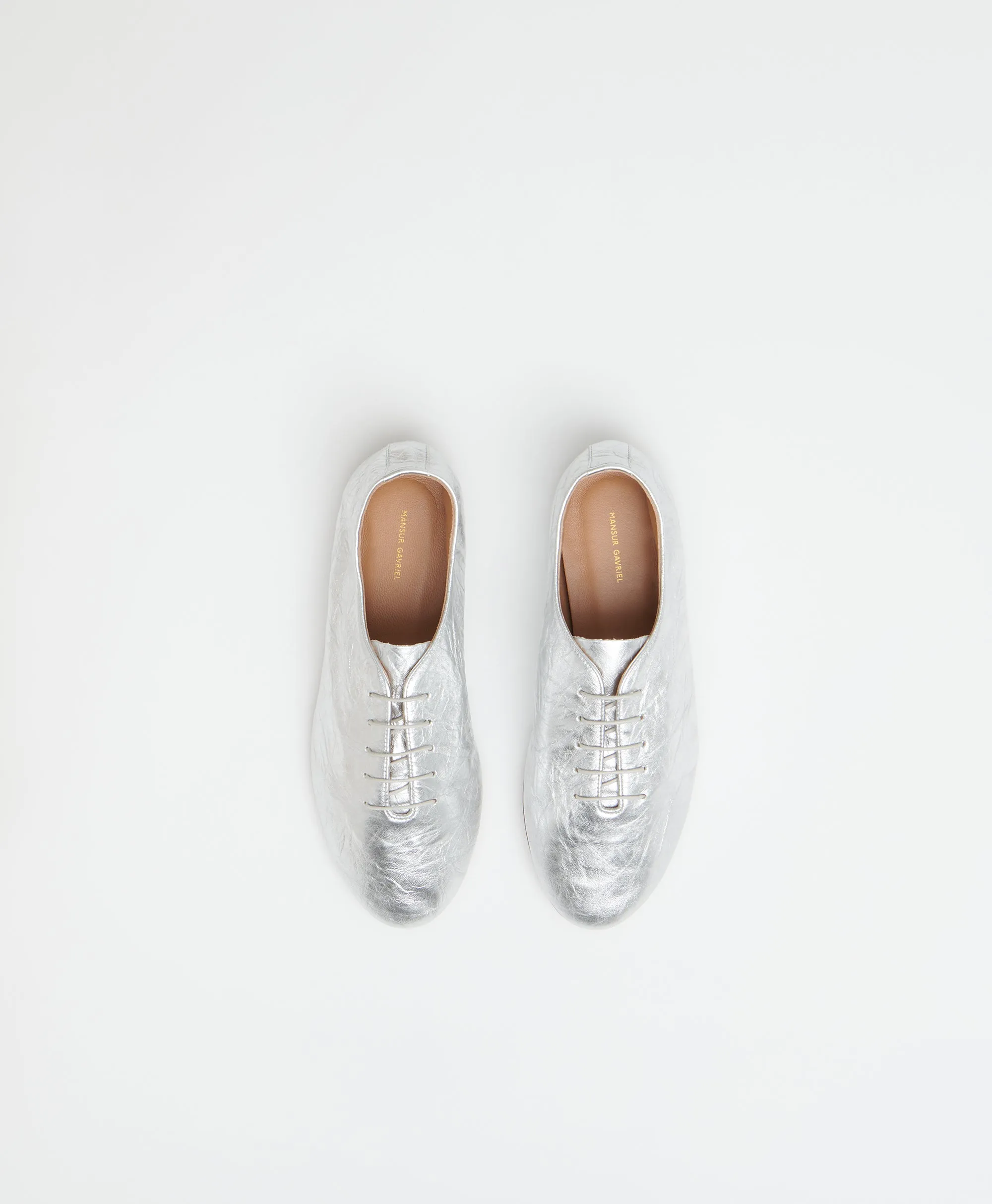 Oxford Dance - Crinkled Silver sold by Mansur Gavriel product image thumbnail 5