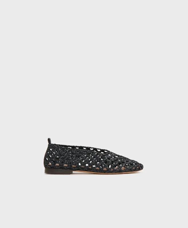 Woven Ballerina - Black sold by Mansur Gavriel