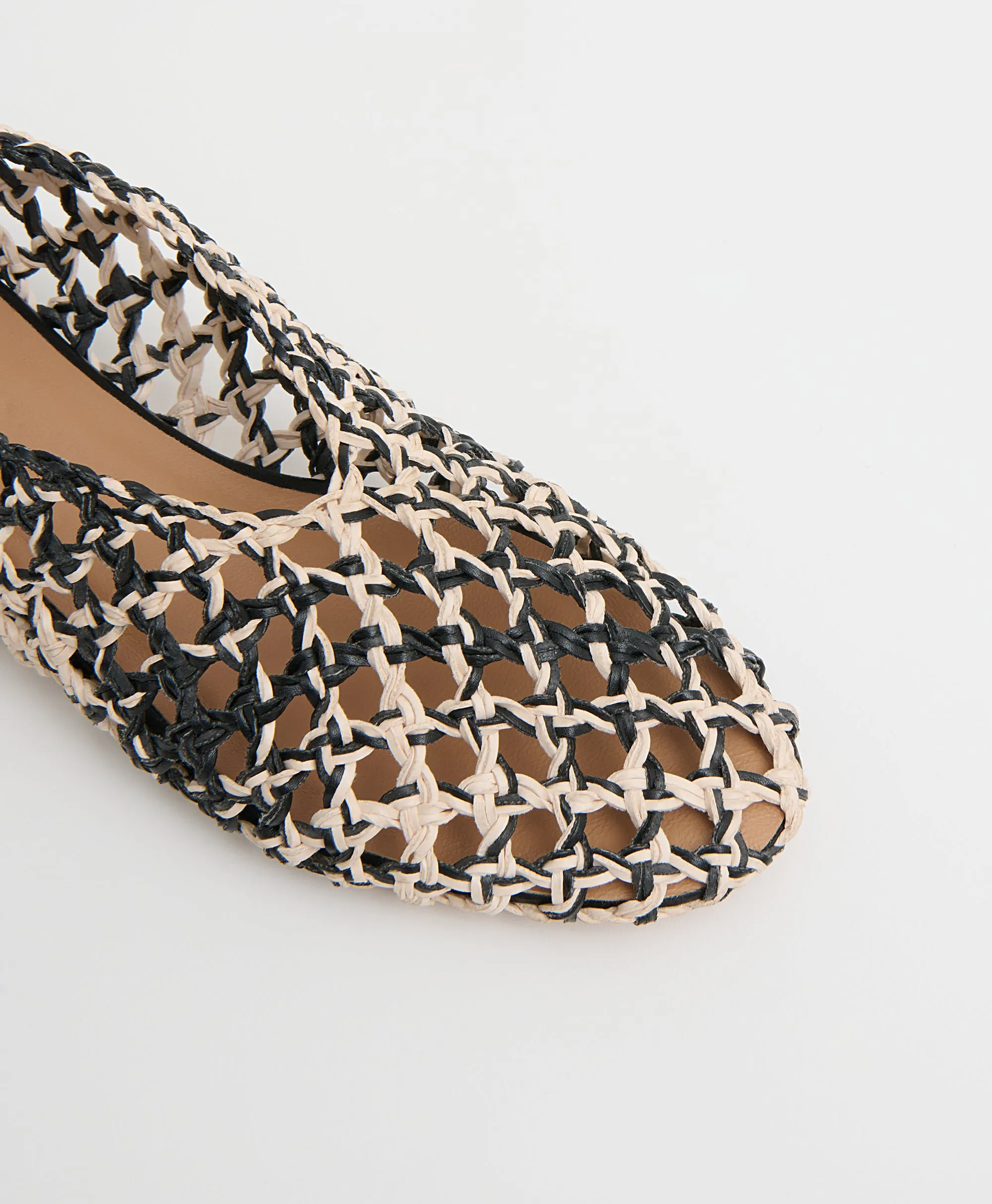 Woven Ballerina - Black/White sold by Mansur Gavriel product image thumbnail 4