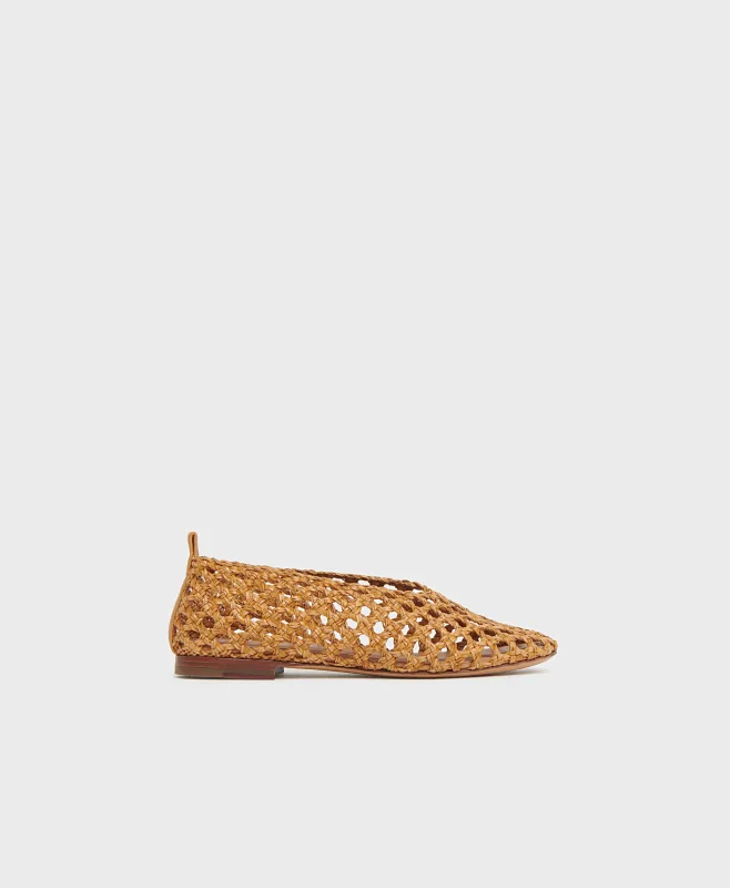 Woven Ballerina - Natural sold by Mansur Gavriel