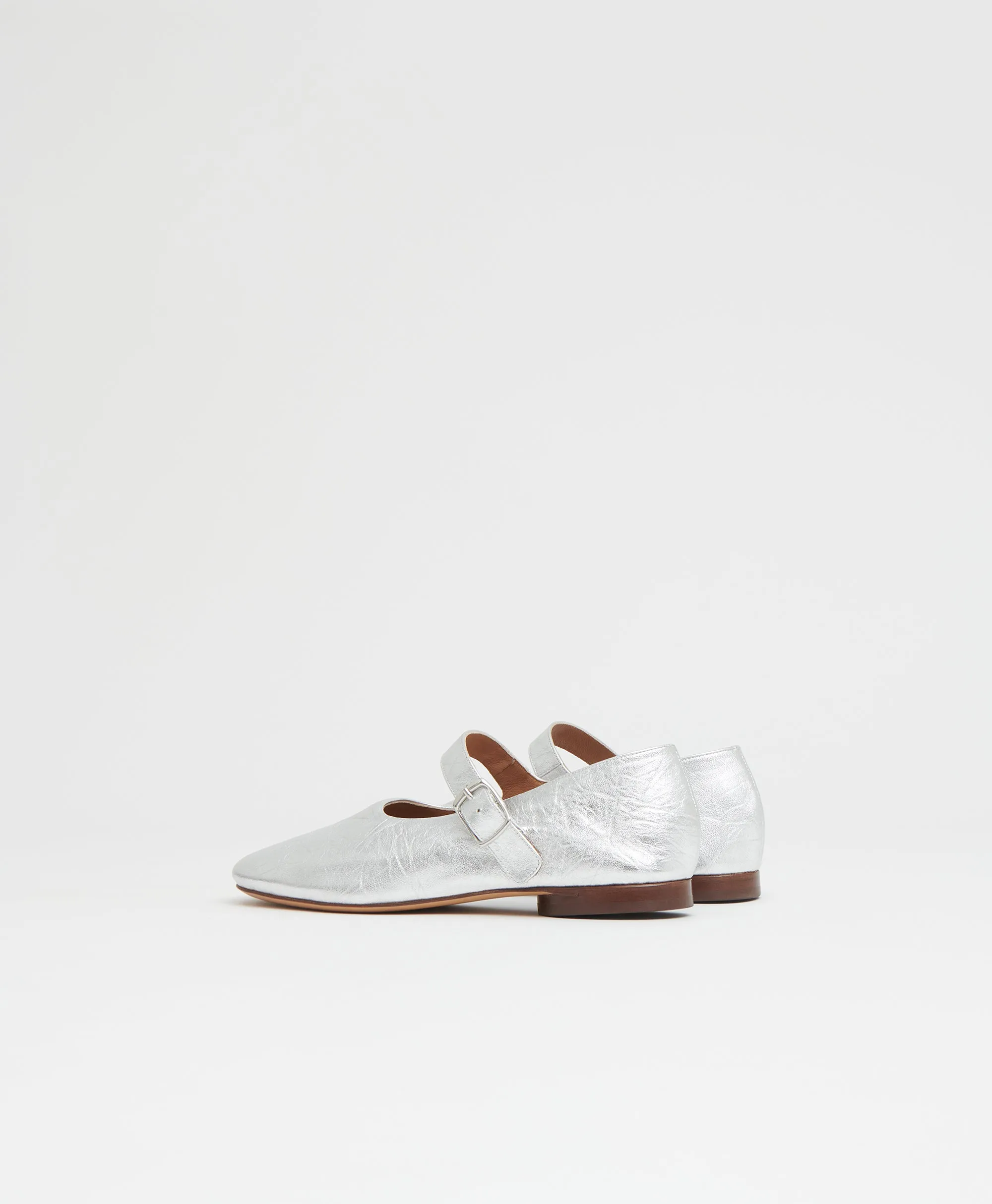 Glove Mary Jane - Crinkled Silver sold by Mansur Gavriel product image thumbnail 5