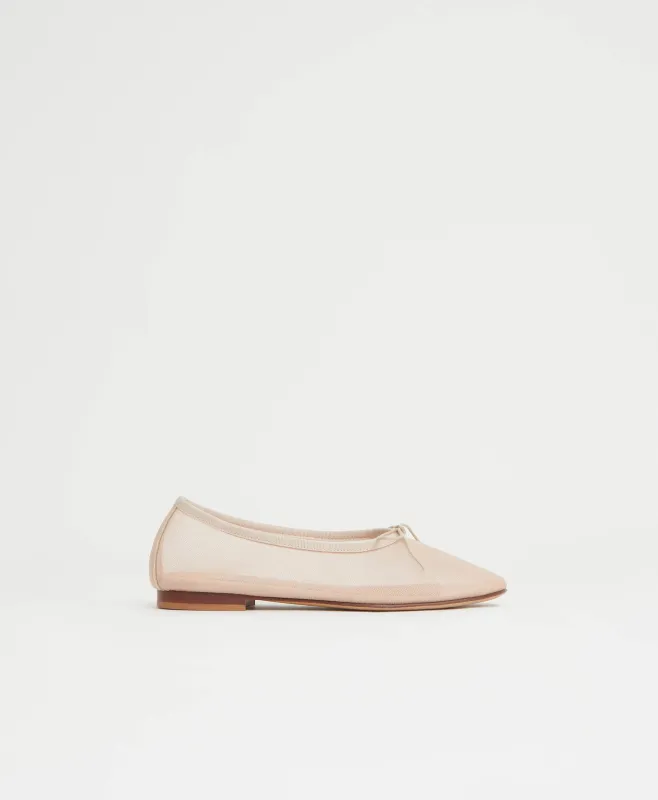 Mesh Dream Ballerina - Beige sold by Mansur Gavriel