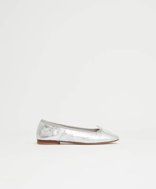 Dance Ballerina - Crinkle Silver sold by Mansur Gavriel