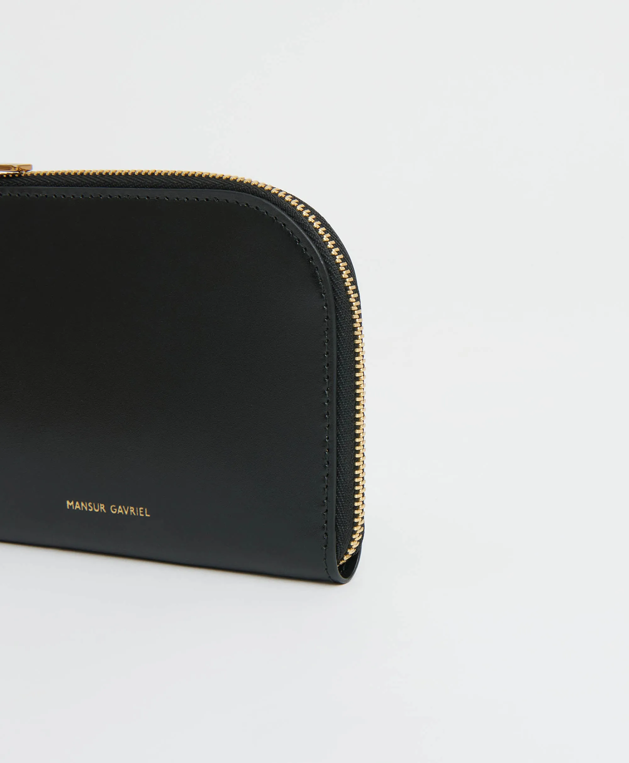 Compact Zip Wallet - Black/Caramel sold by Mansur Gavriel product image thumbnail 4