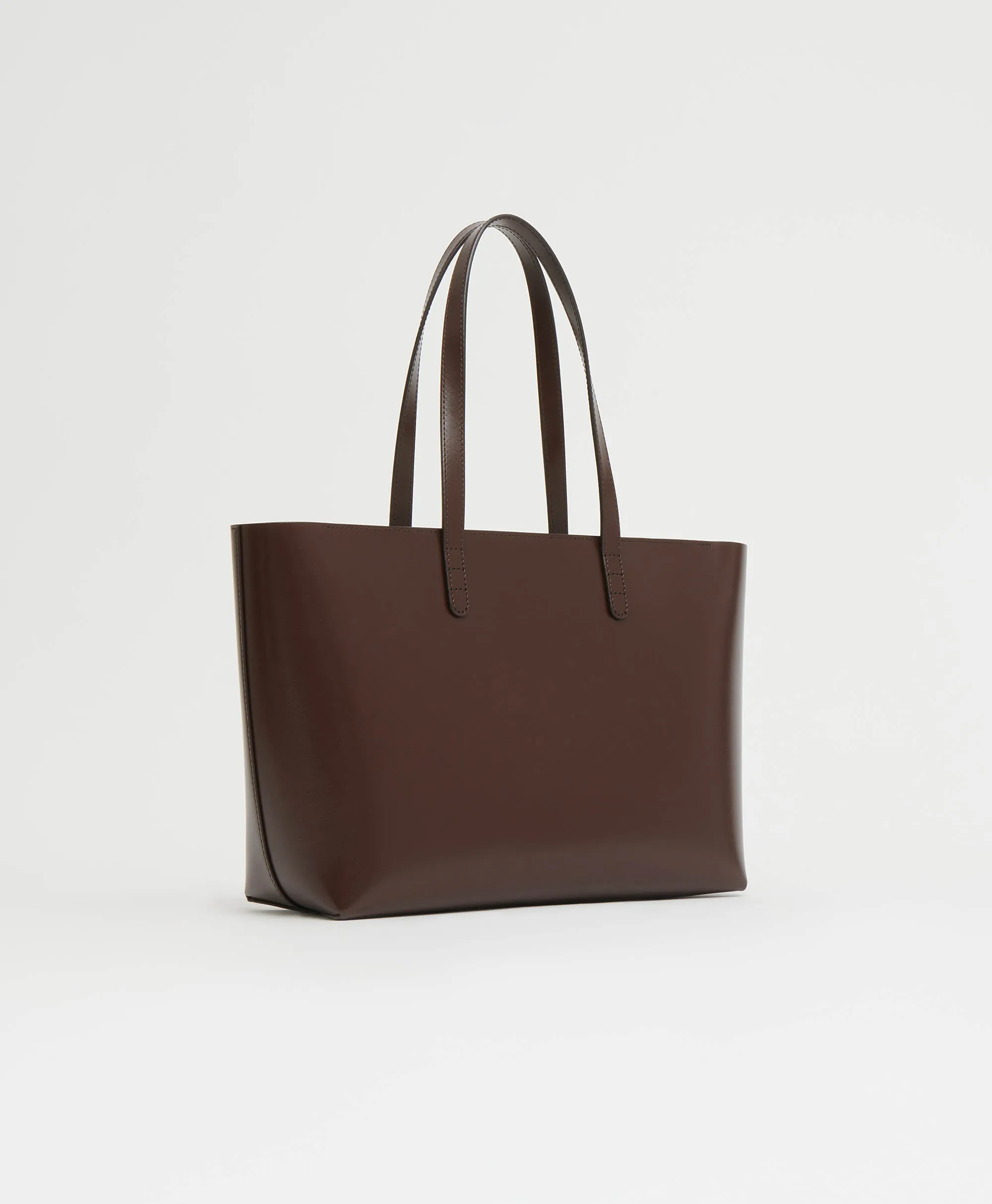 Small Zip Tote - Chocolate/Warm Grey sold by Mansur Gavriel product image thumbnail 5