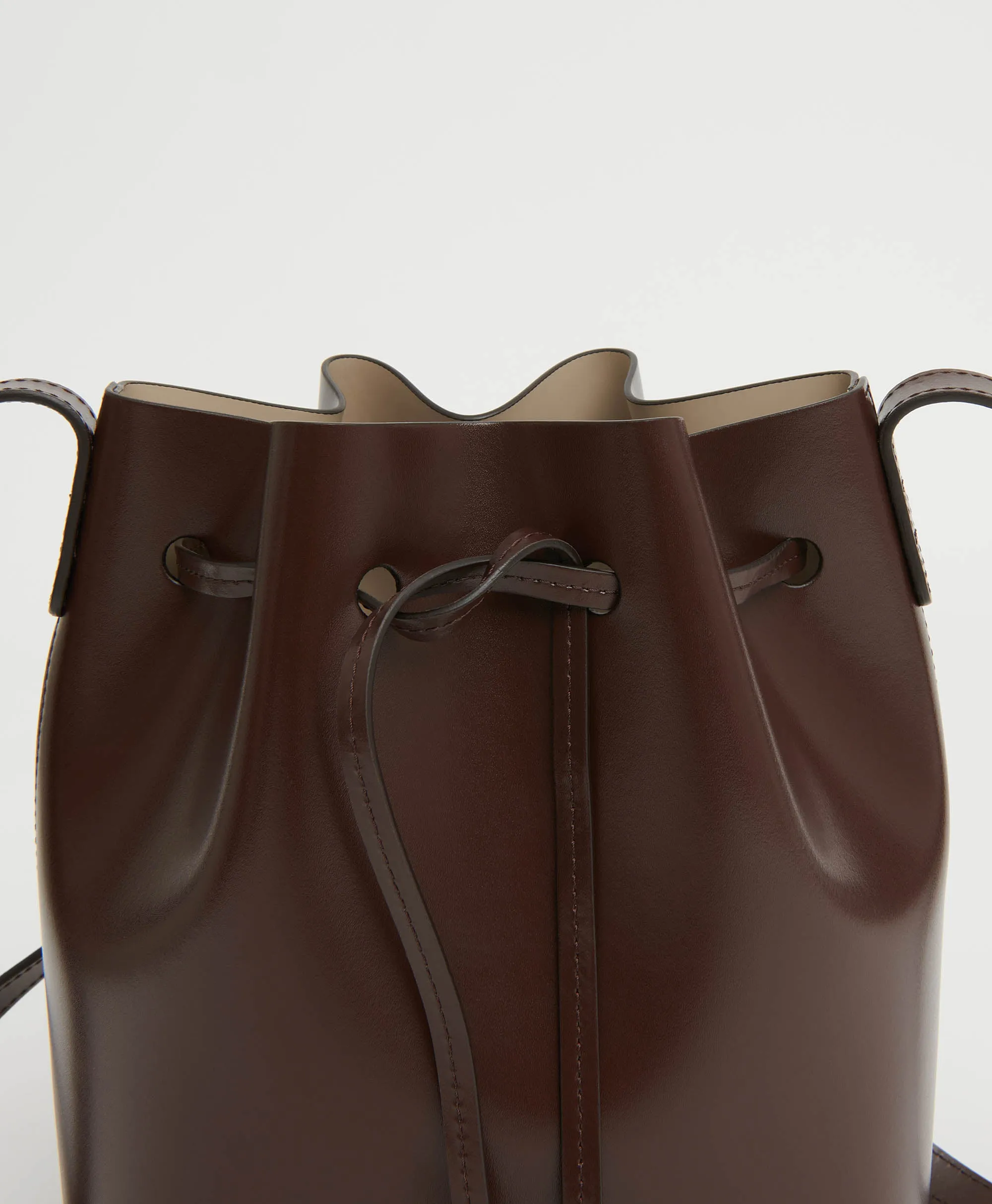 Mini Bucket - Chocolate/Warm Grey sold by Mansur Gavriel product image thumbnail 3