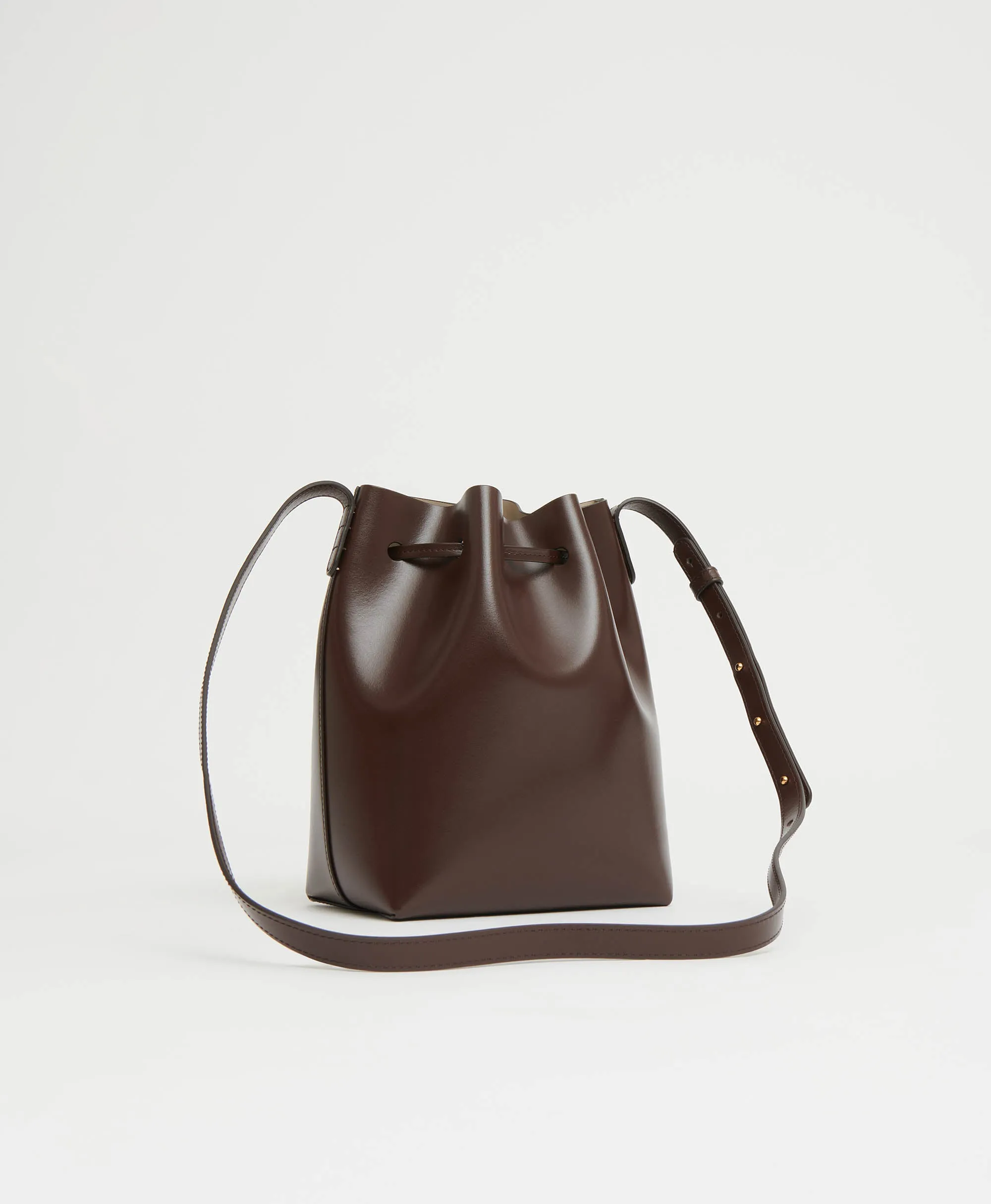 Mini Bucket - Chocolate/Warm Grey sold by Mansur Gavriel product image thumbnail 5
