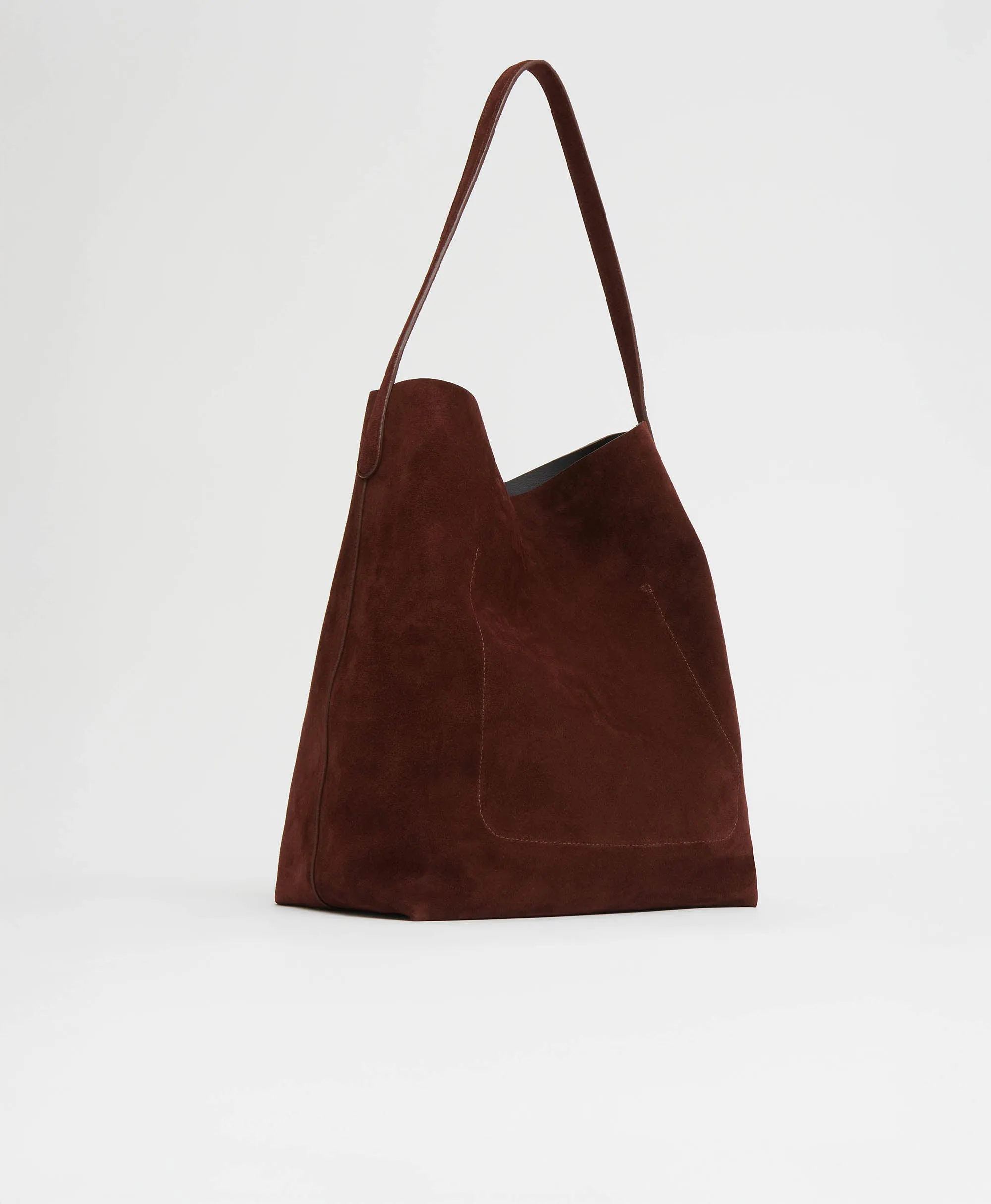 Maxi Everyday Cabas - Chocolate Suede sold by Mansur Gavriel product image thumbnail 3