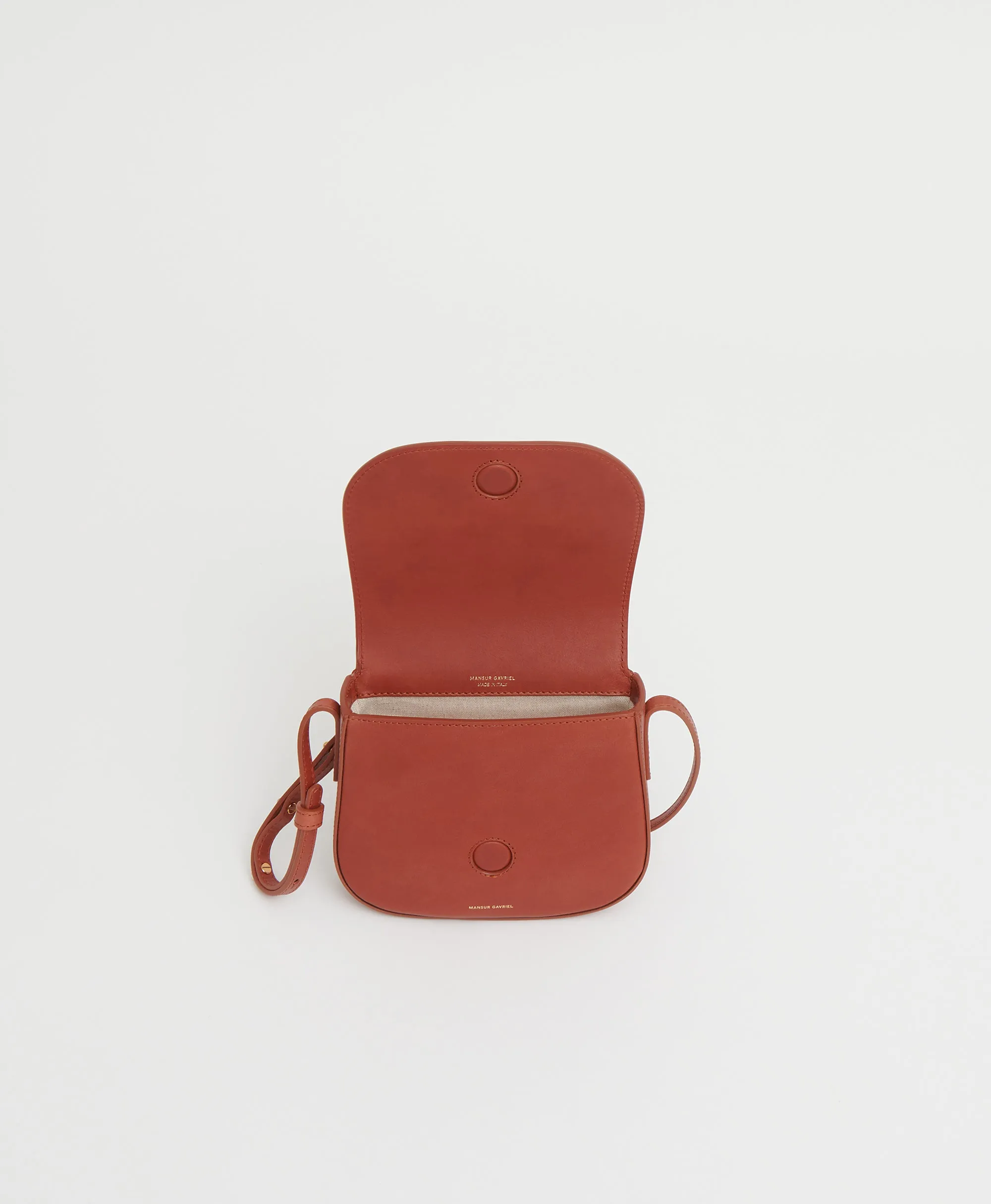 Classic Mini Crossbody - Brandy sold by Mansur Gavriel product image thumbnail 4
