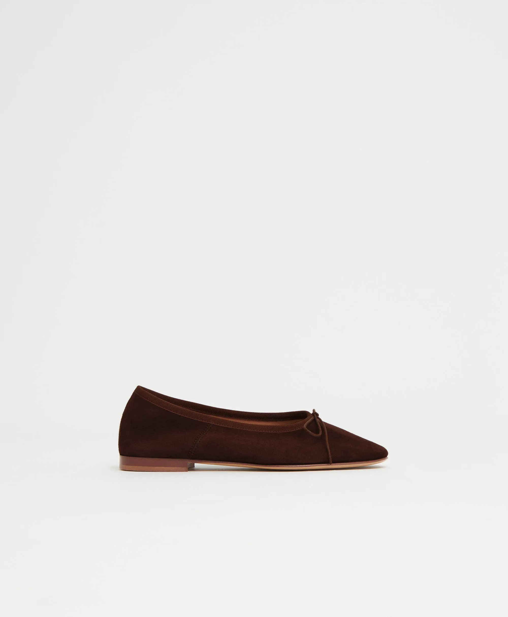 Dream Ballerina - Espresso Suede sold by Mansur Gavriel