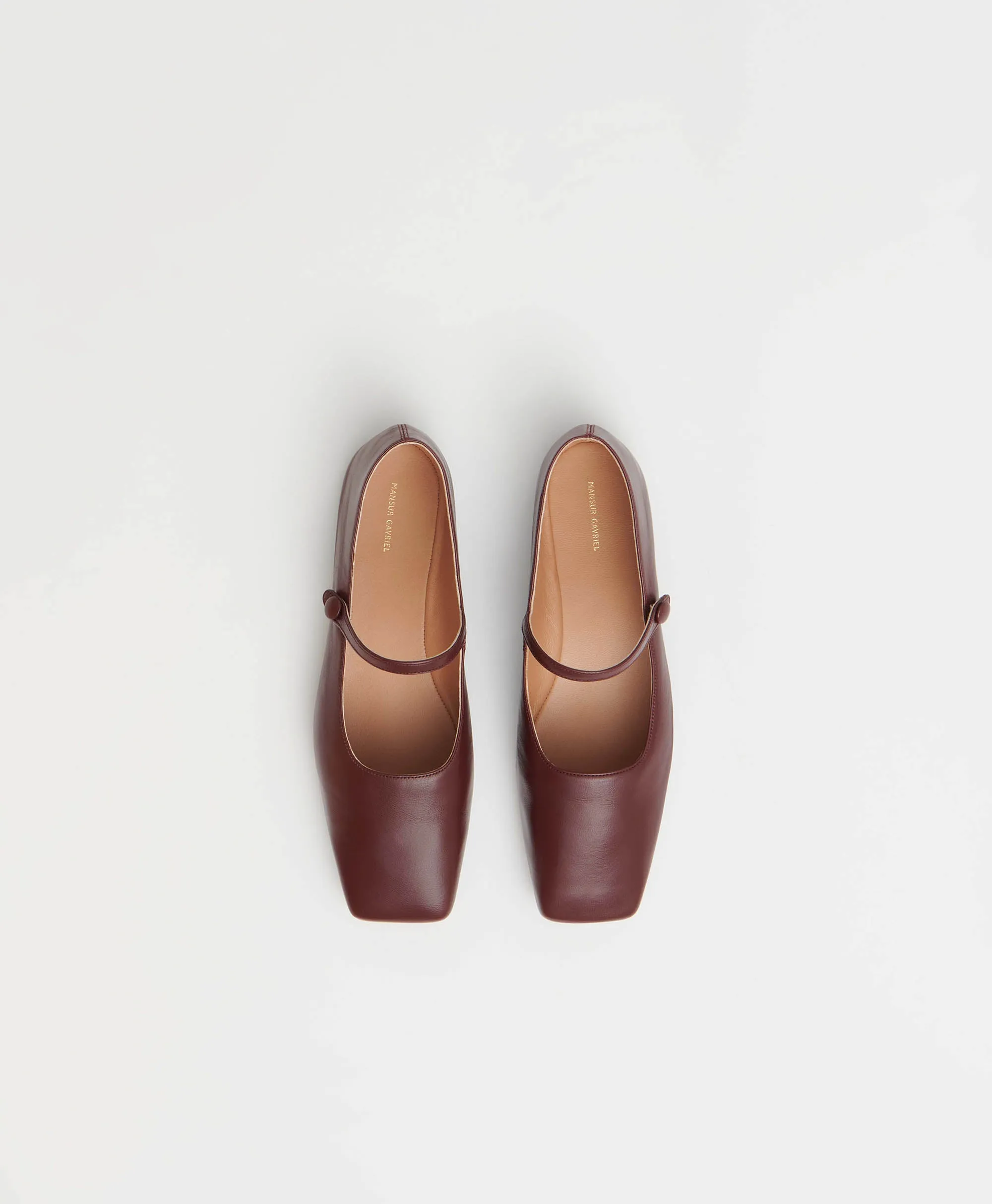 Square Toe Mary Jane - Pomegranate sold by Mansur Gavriel product image thumbnail 4