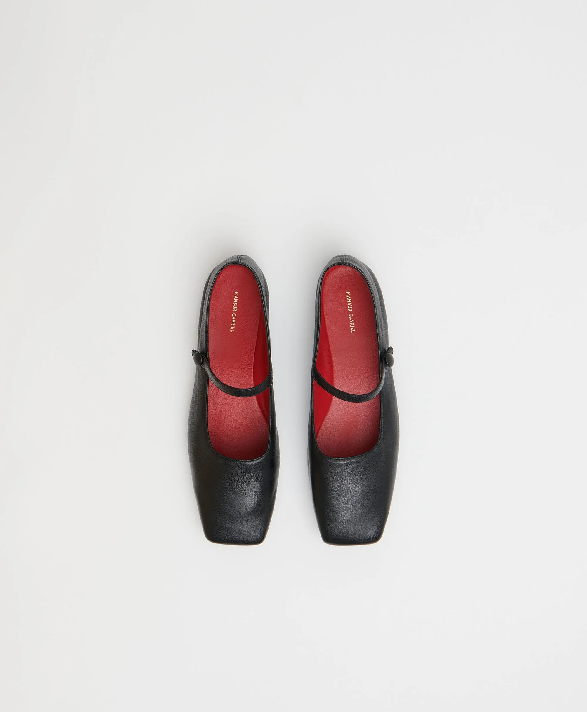 Square Toe Mary Jane - Black/Flamma sold by Mansur Gavriel product image thumbnail 2