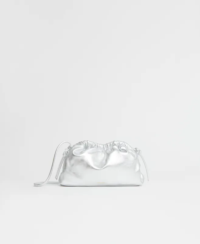 Mini Cloud Clutch - Silver sold by Mansur Gavriel