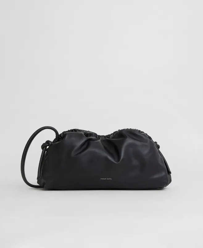 Oversized Cloud Clutch - Black/Flamma sold by Mansur Gavriel