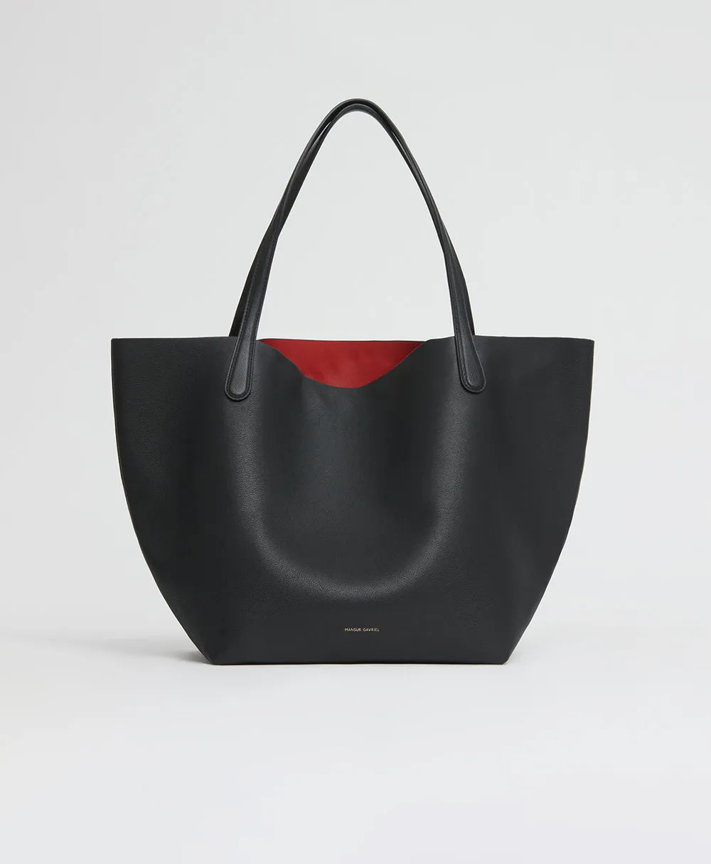 Everyday Soft Tote - Black/Flamma sold by Mansur Gavriel