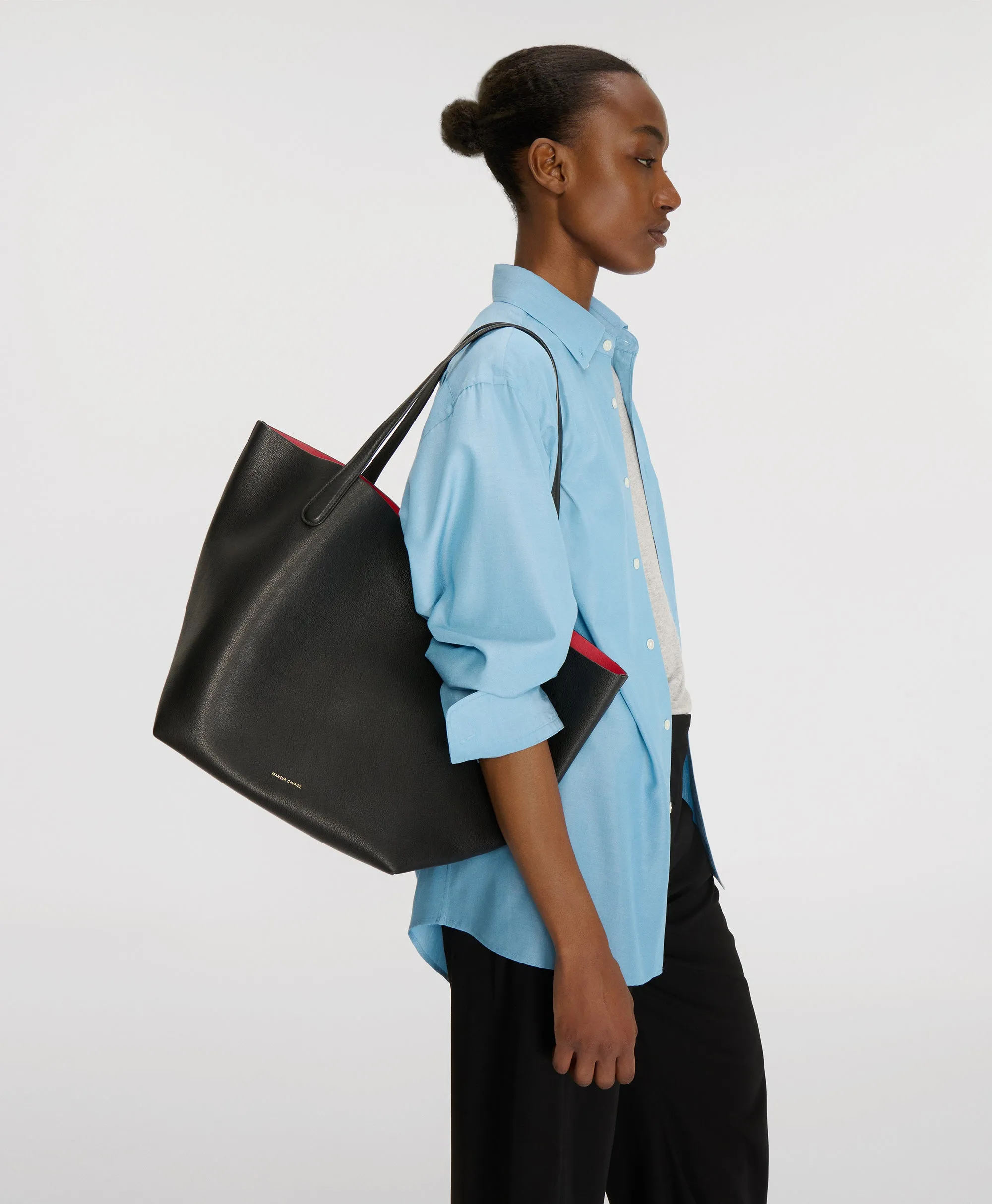 Everyday Soft Tote - Black/Flamma sold by Mansur Gavriel product image thumbnail 2
