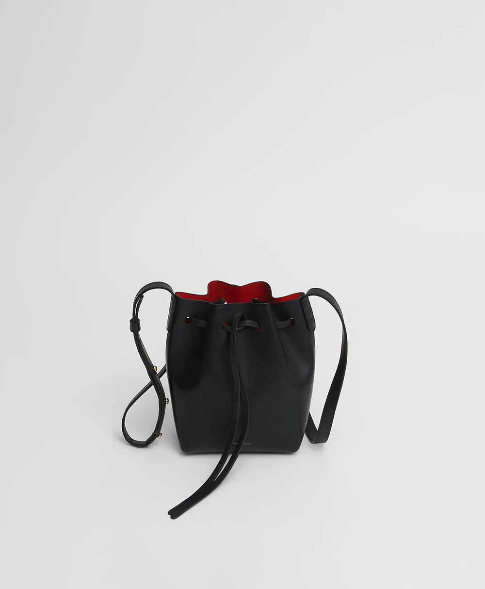 Mini Mini Bucket Bag - Black/Flamma sold by Mansur Gavriel product image thumbnail 3